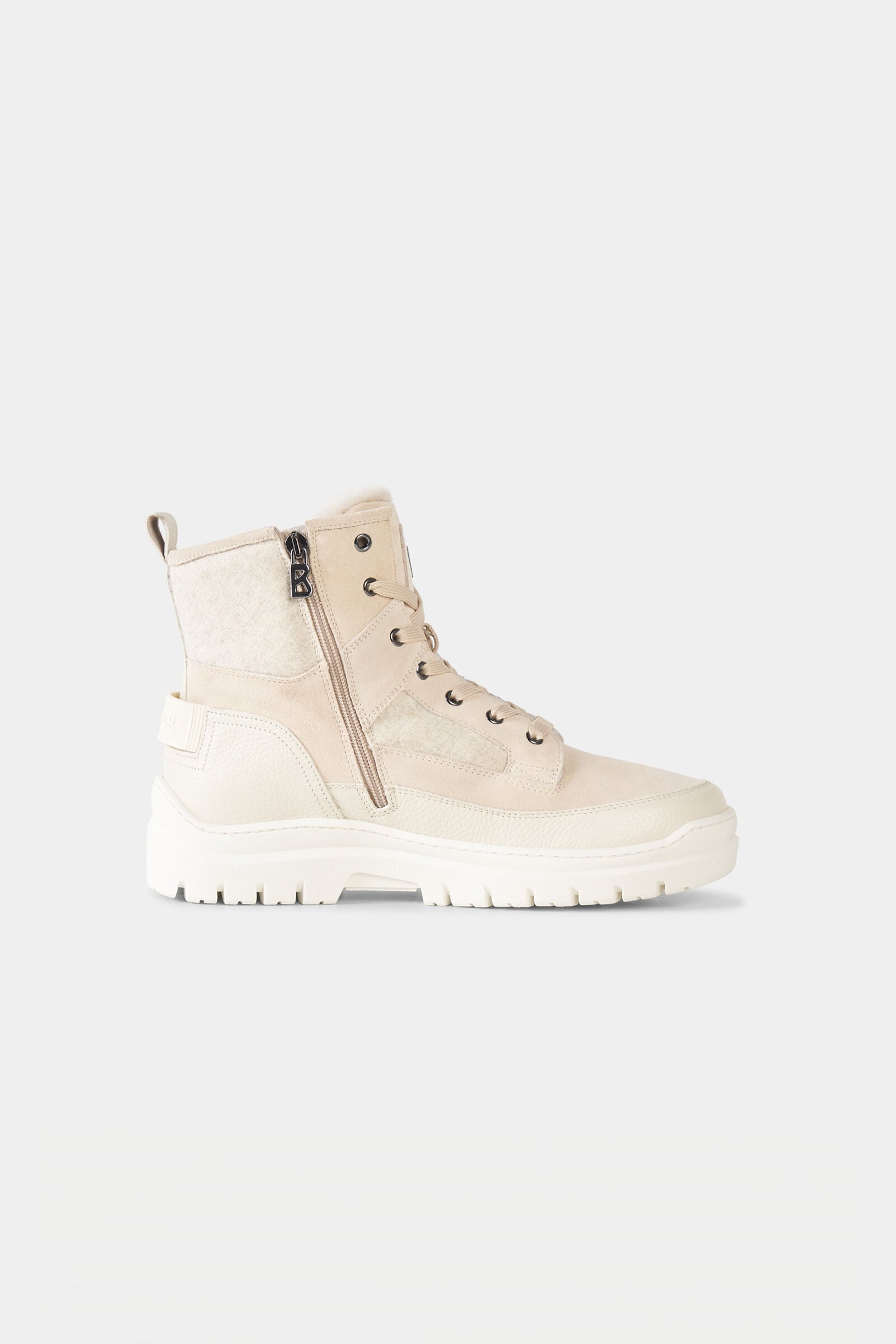 Schn&uuml;rboots Bansko mit Spikes Off-White