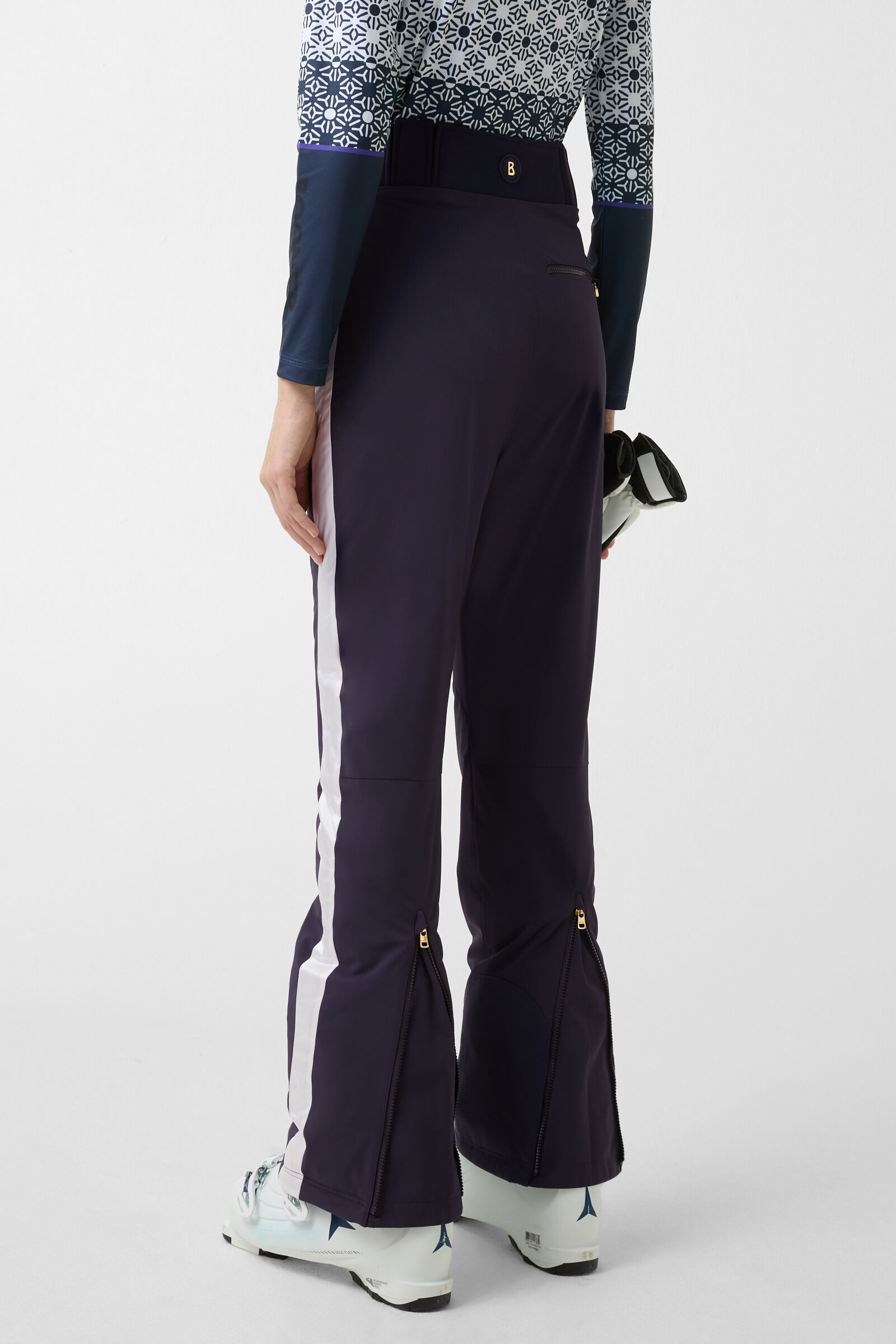 Illma ski trousers Navy blue/white