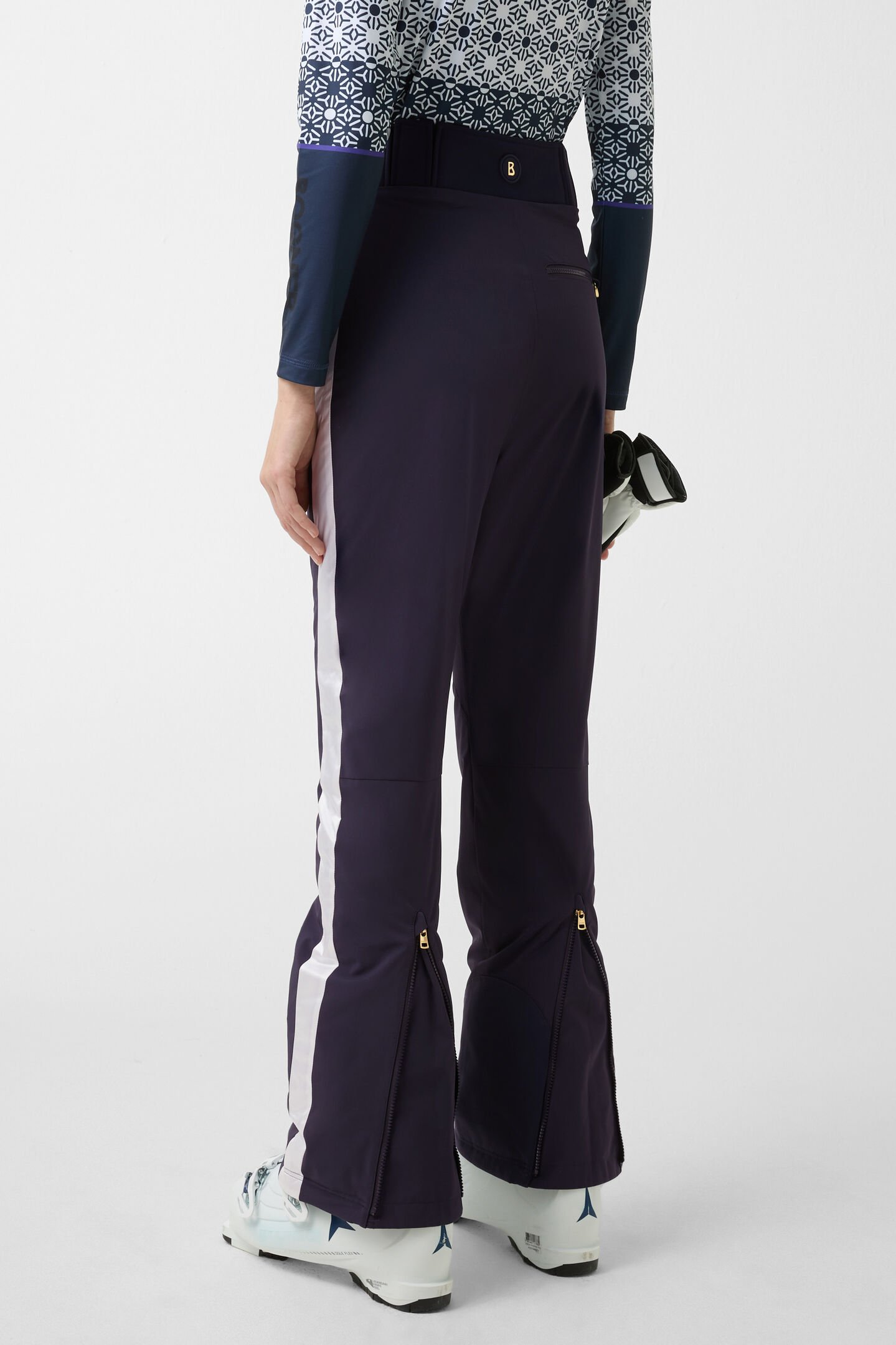 Illma ski trousers Navy blue/white