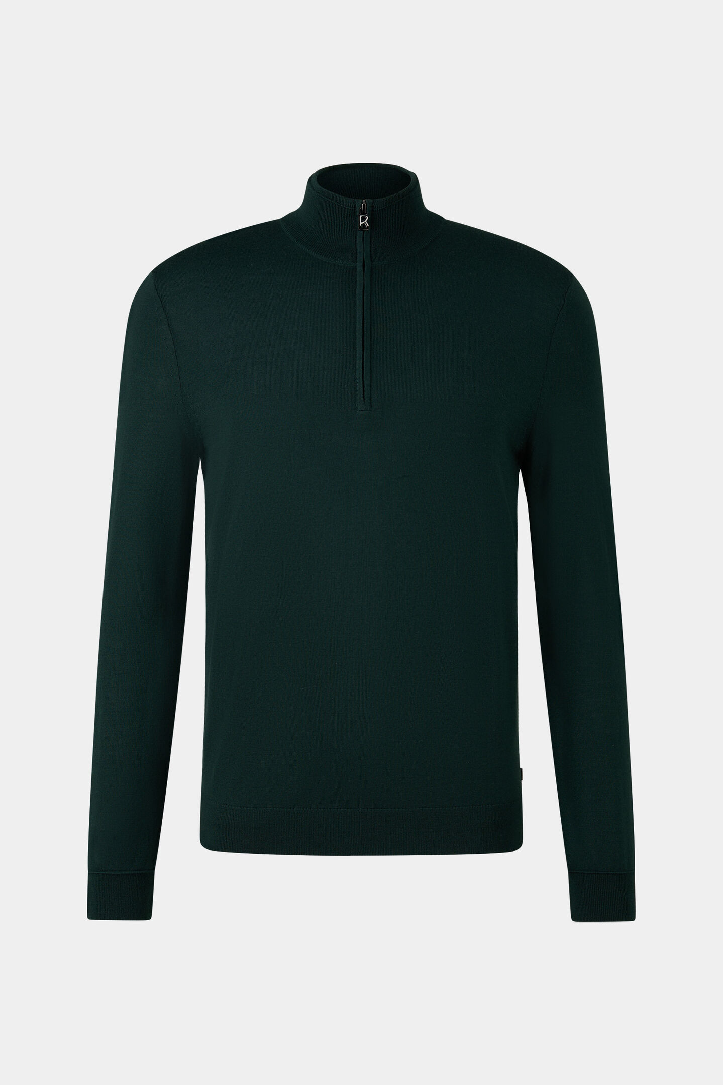 Ouri fine knit troyer Dark green