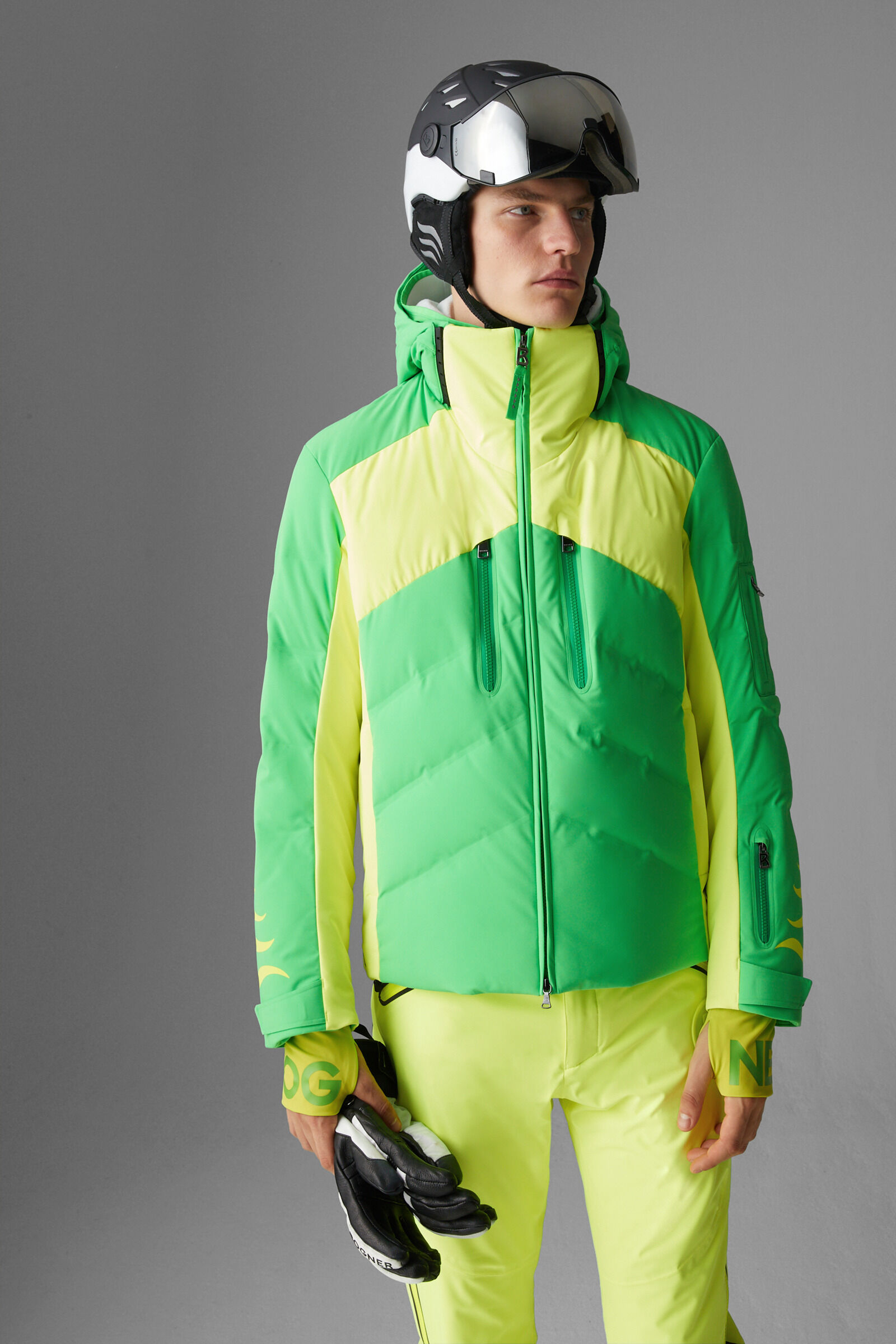 Lime green sale ski jacket mens
