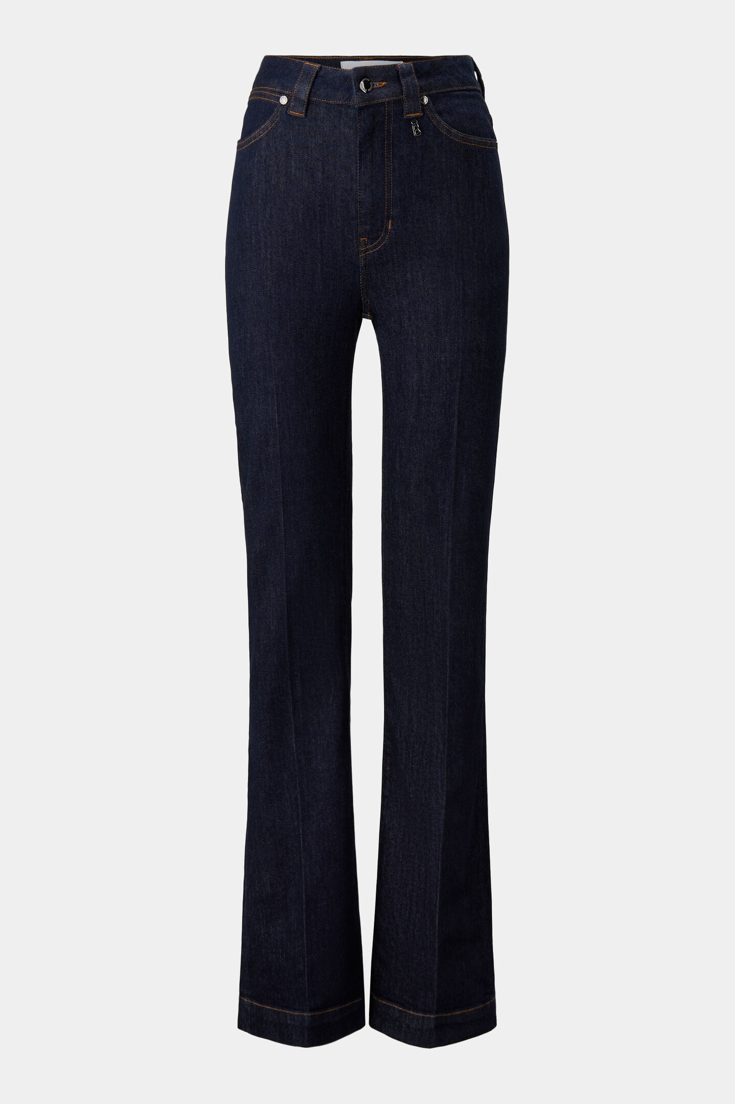 Flared Fit Jeans Devin Dark Denim Blue