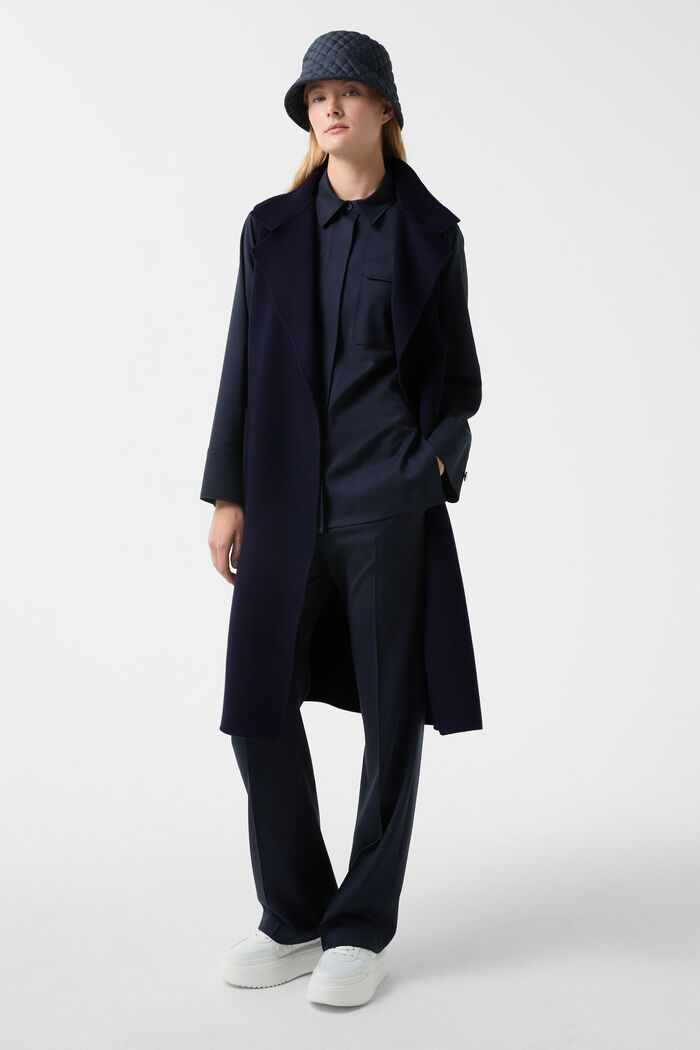 Megan double-face wool waistcoat Navy blue Megan double-face wool waistcoat Navy blue