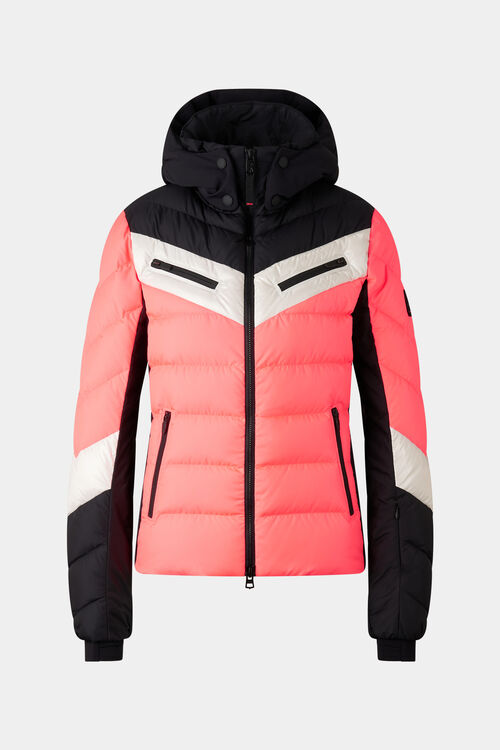 Ski-Daunenjacke Farina Pink/Schwarz