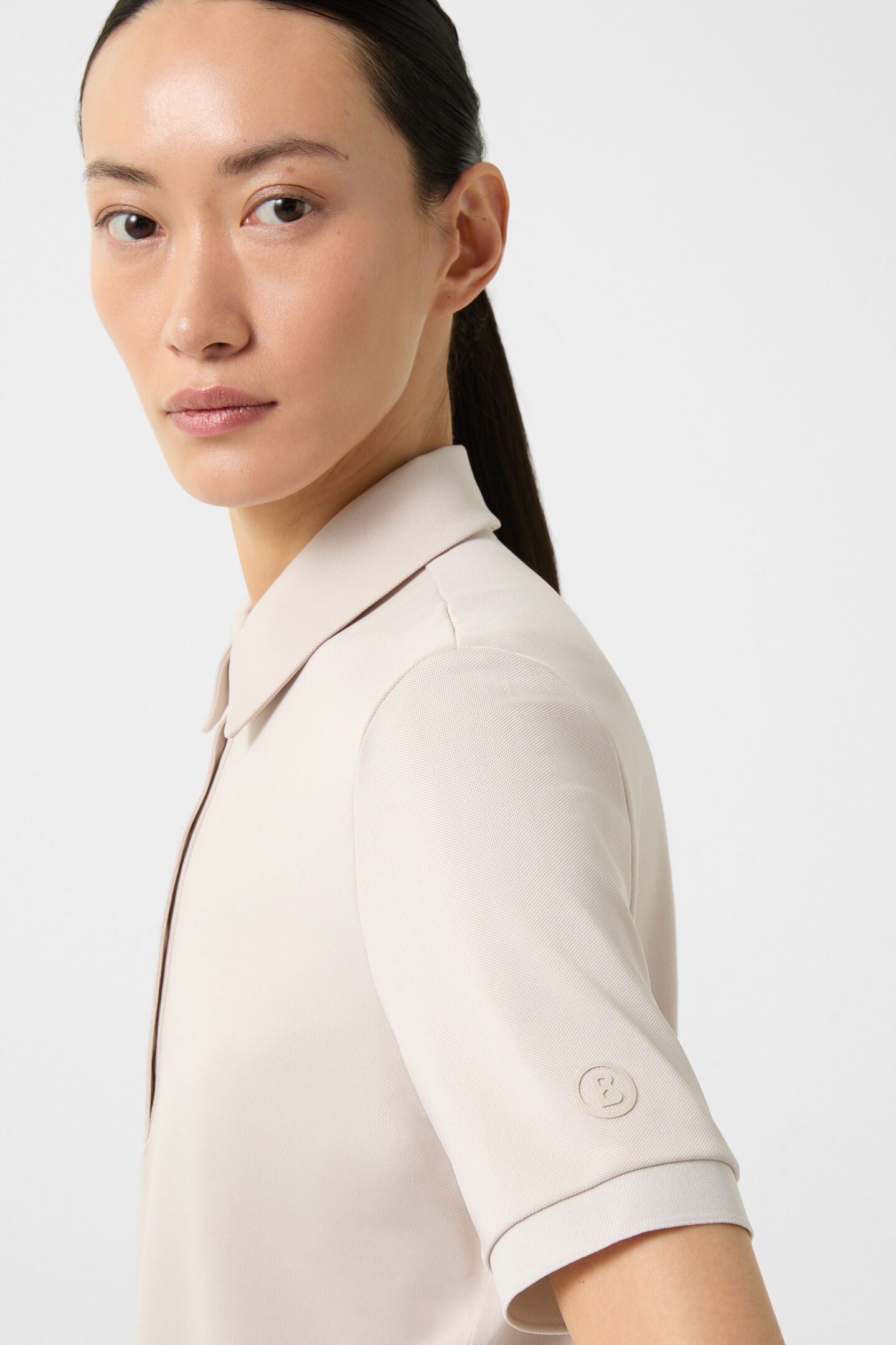 Danielle functional short-sleeved top Sand