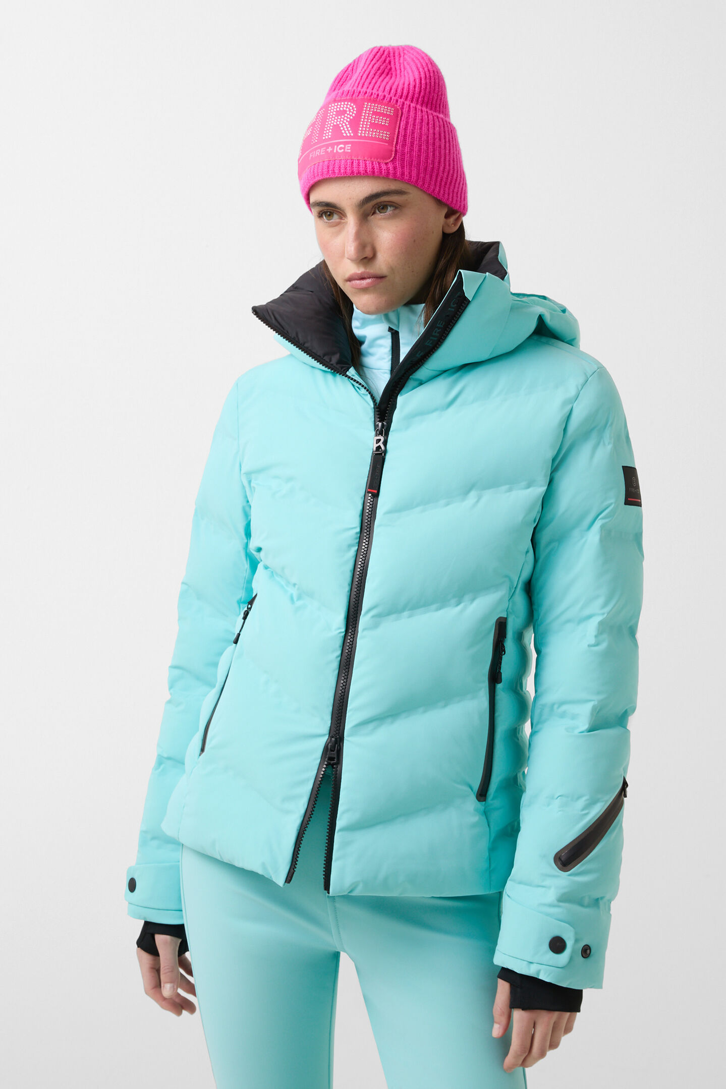 Tech-Sael quilted jacket Ice blue