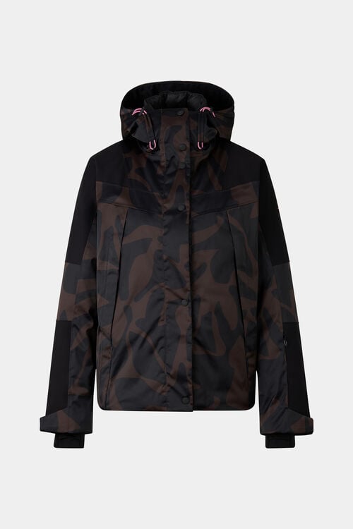 Veste de ski Tinka Chocolat/noir