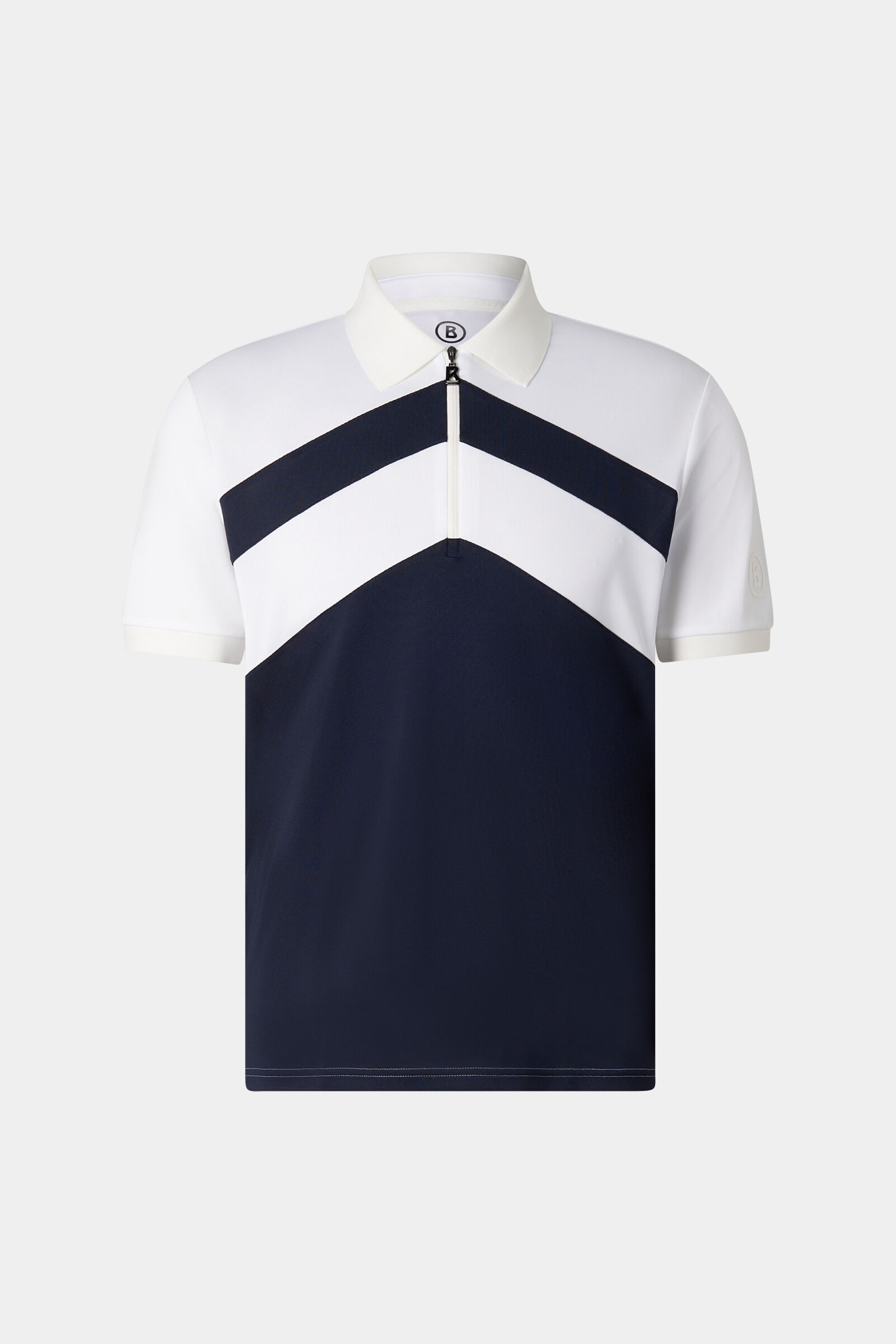 Cuno functional short-sleeved top Navy blue/white