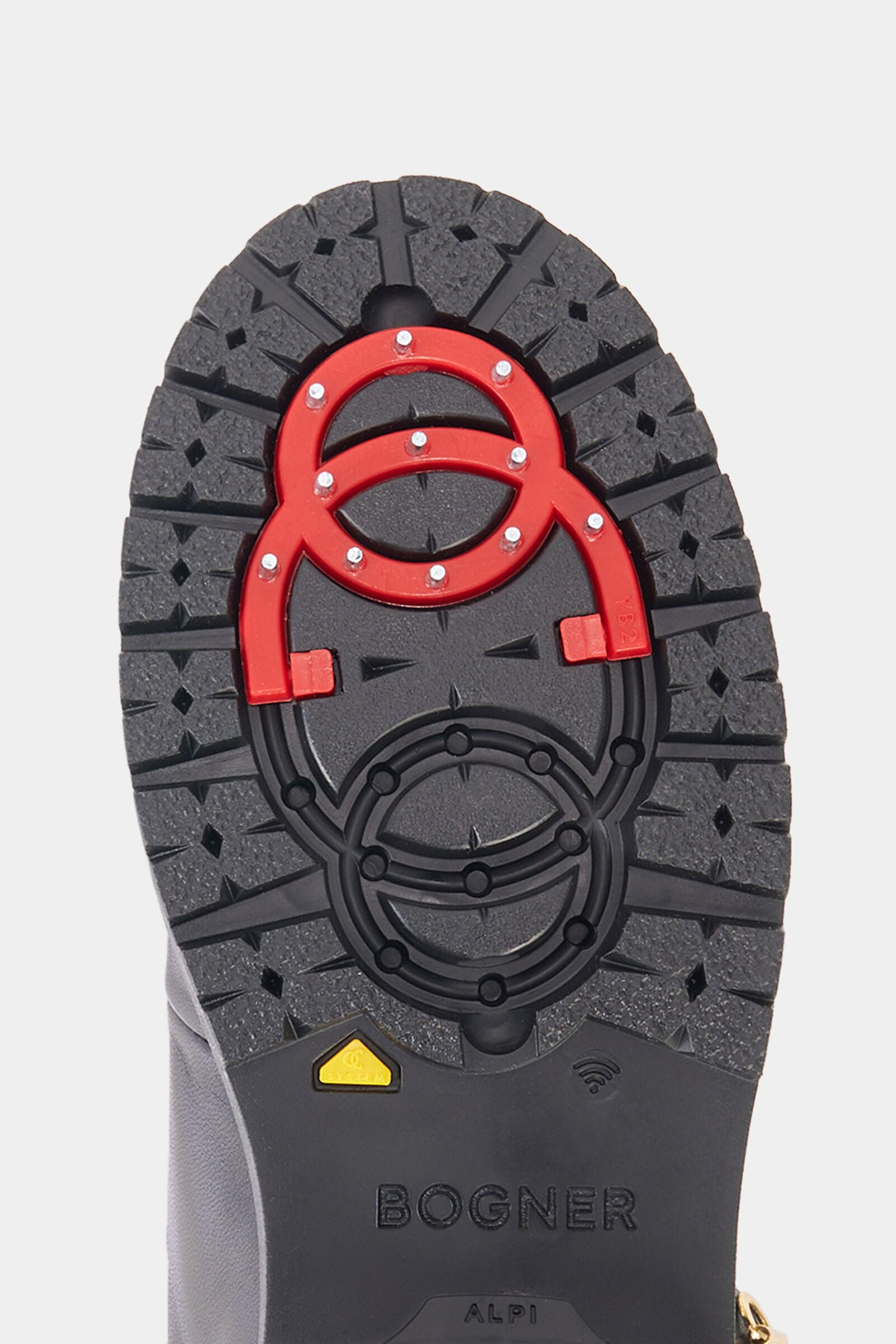 Veterschoenen Andermatt met spikes Zwart