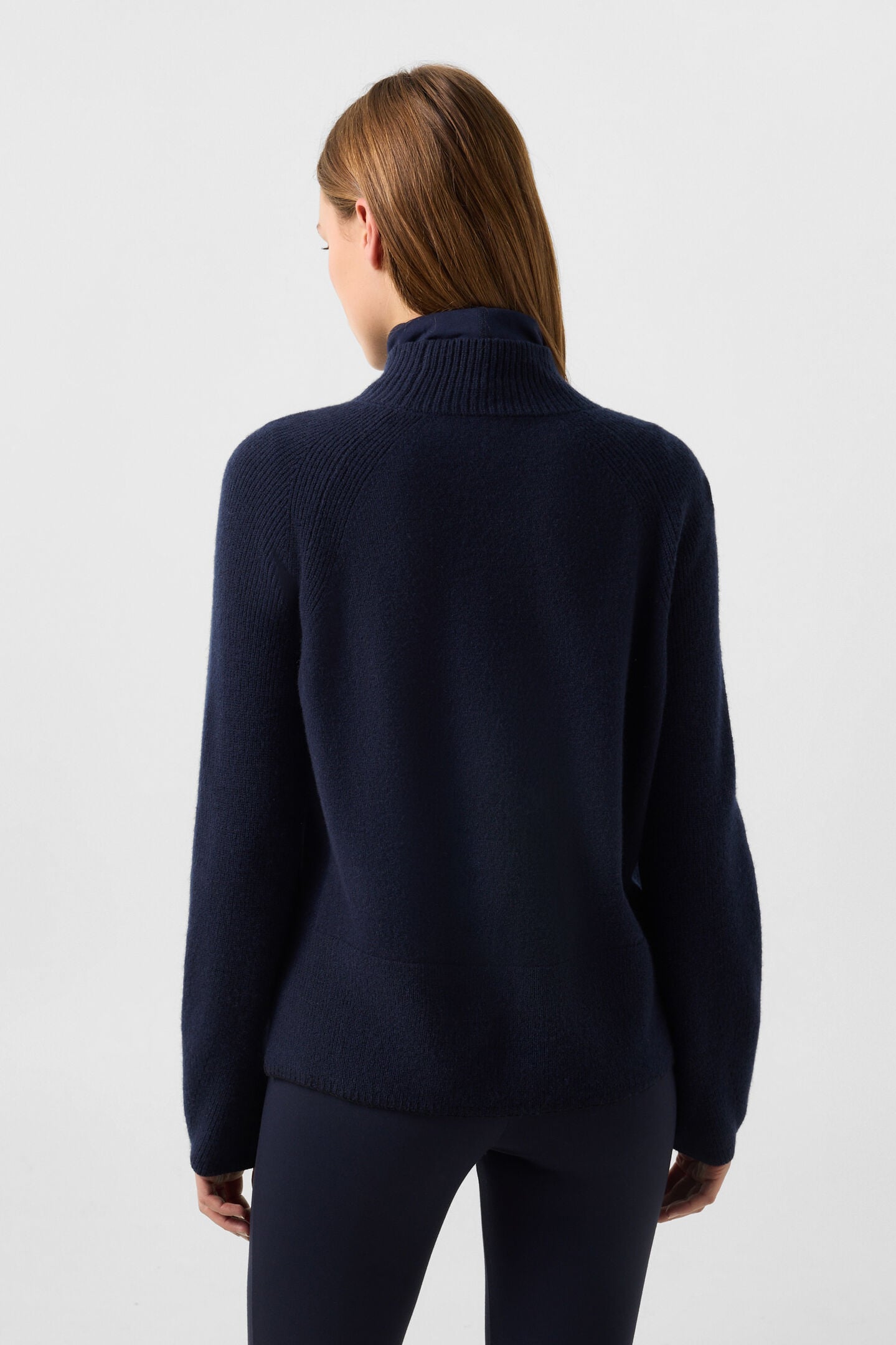 Schurwoll-Pullover Lena Navy