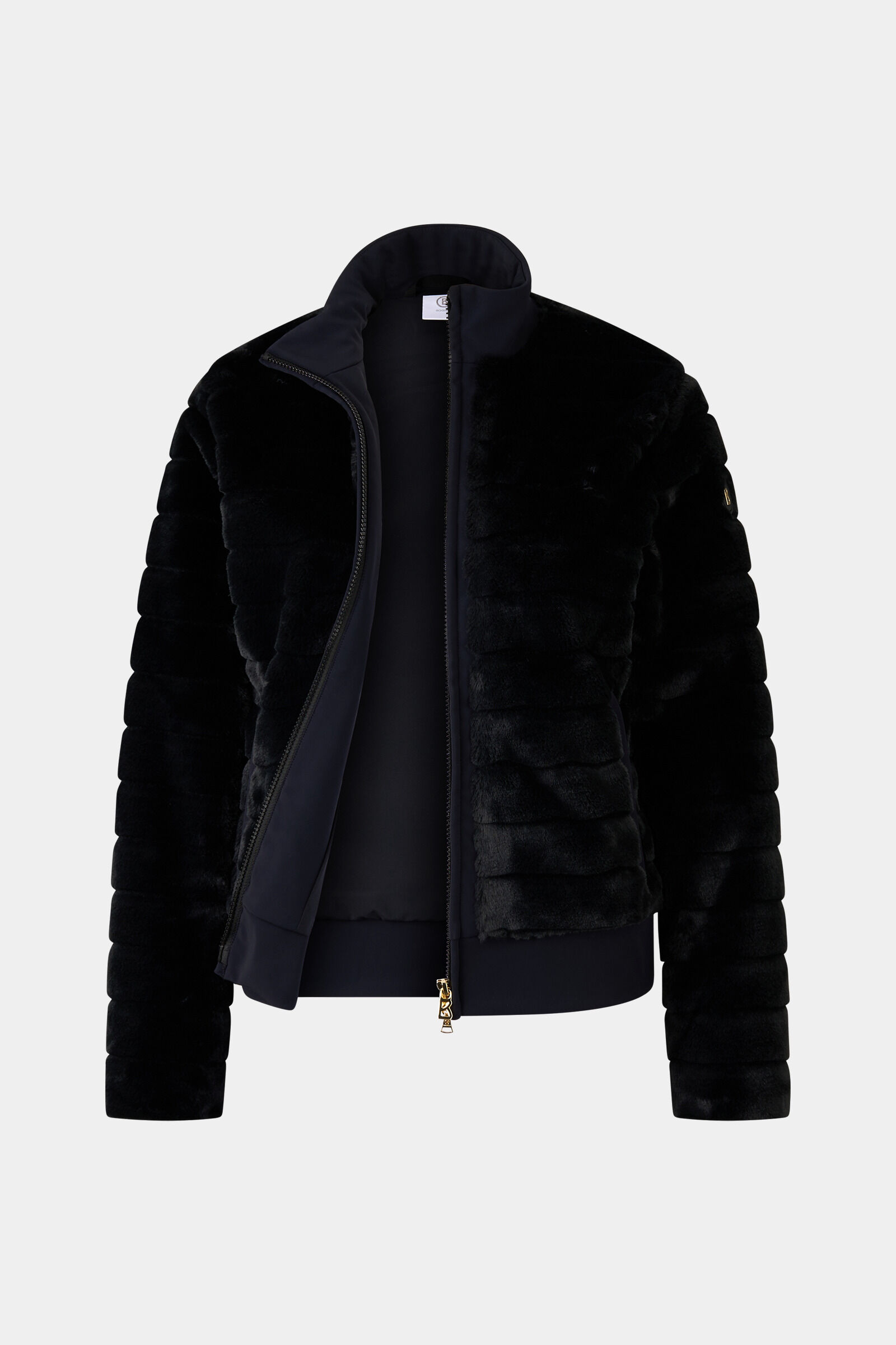 Katniss faux fur jacket Black