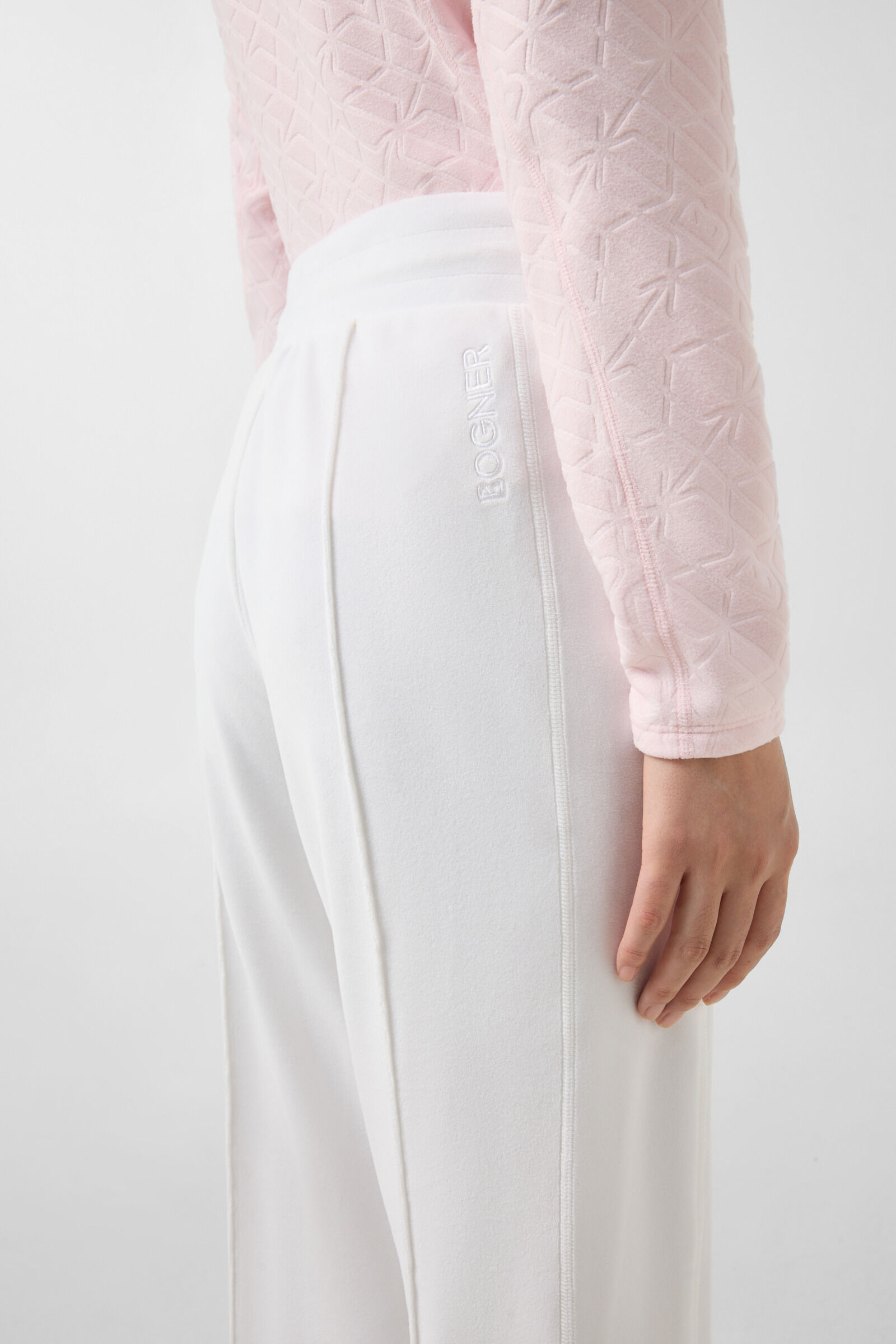 Pantalon de samedi Felice Blanc cass&eacute;