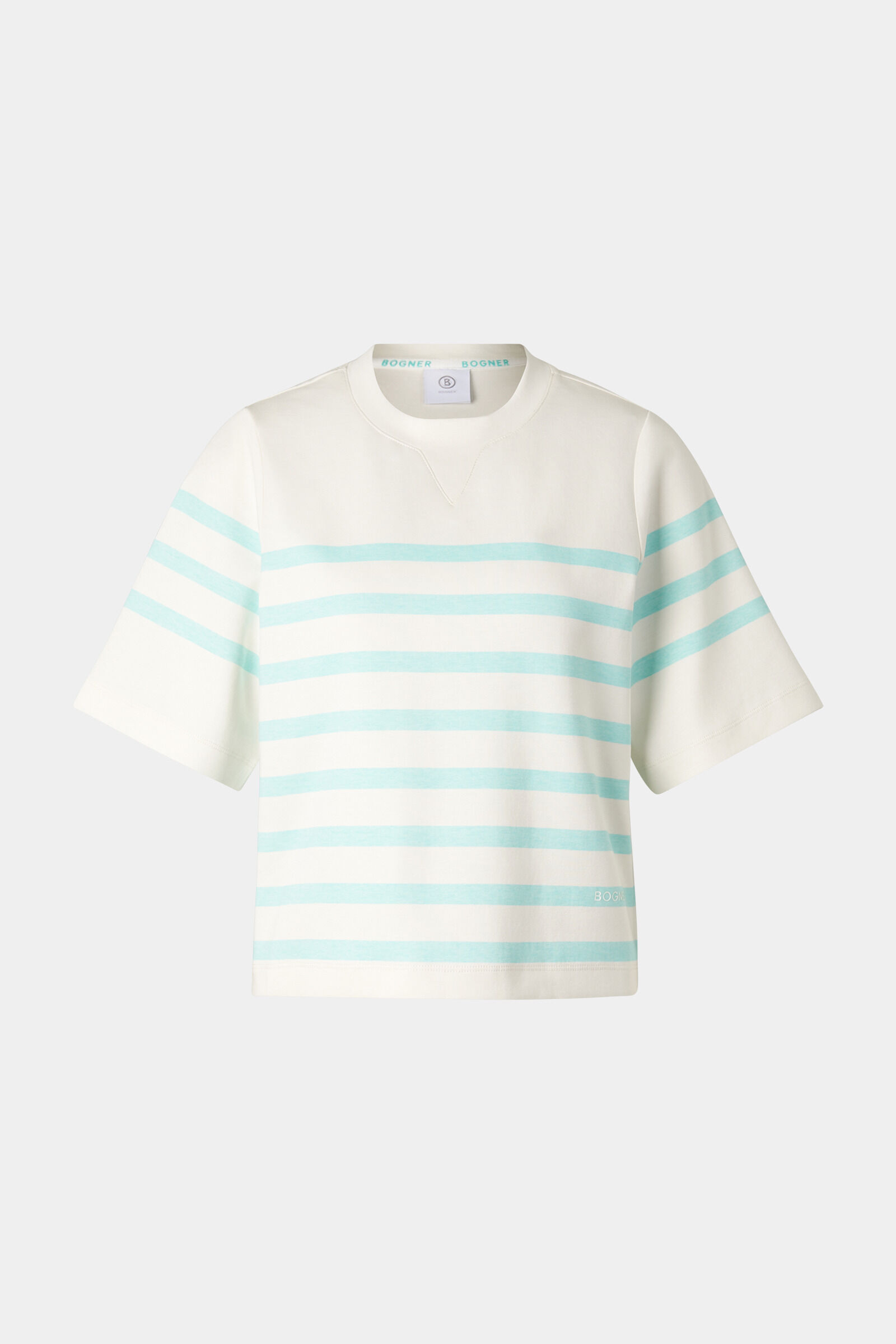 Shirt Stacey Off-white/light blue