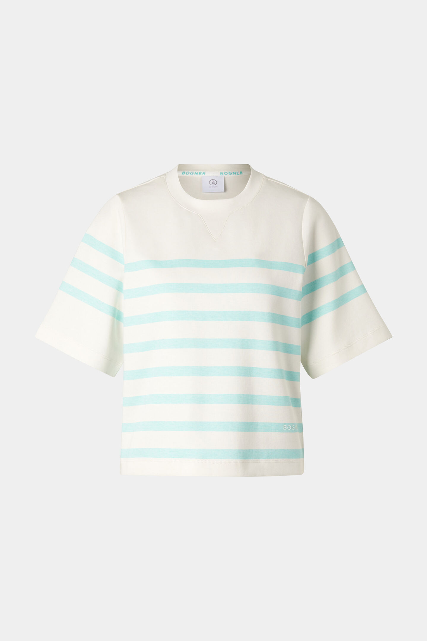 Shirt Stacey Off-white/light blue