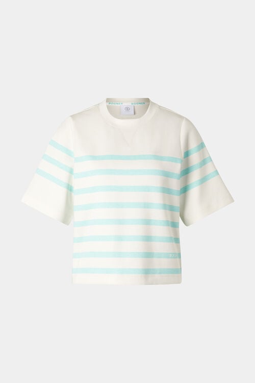 Shirt Stacey Off-White/Hellblau
