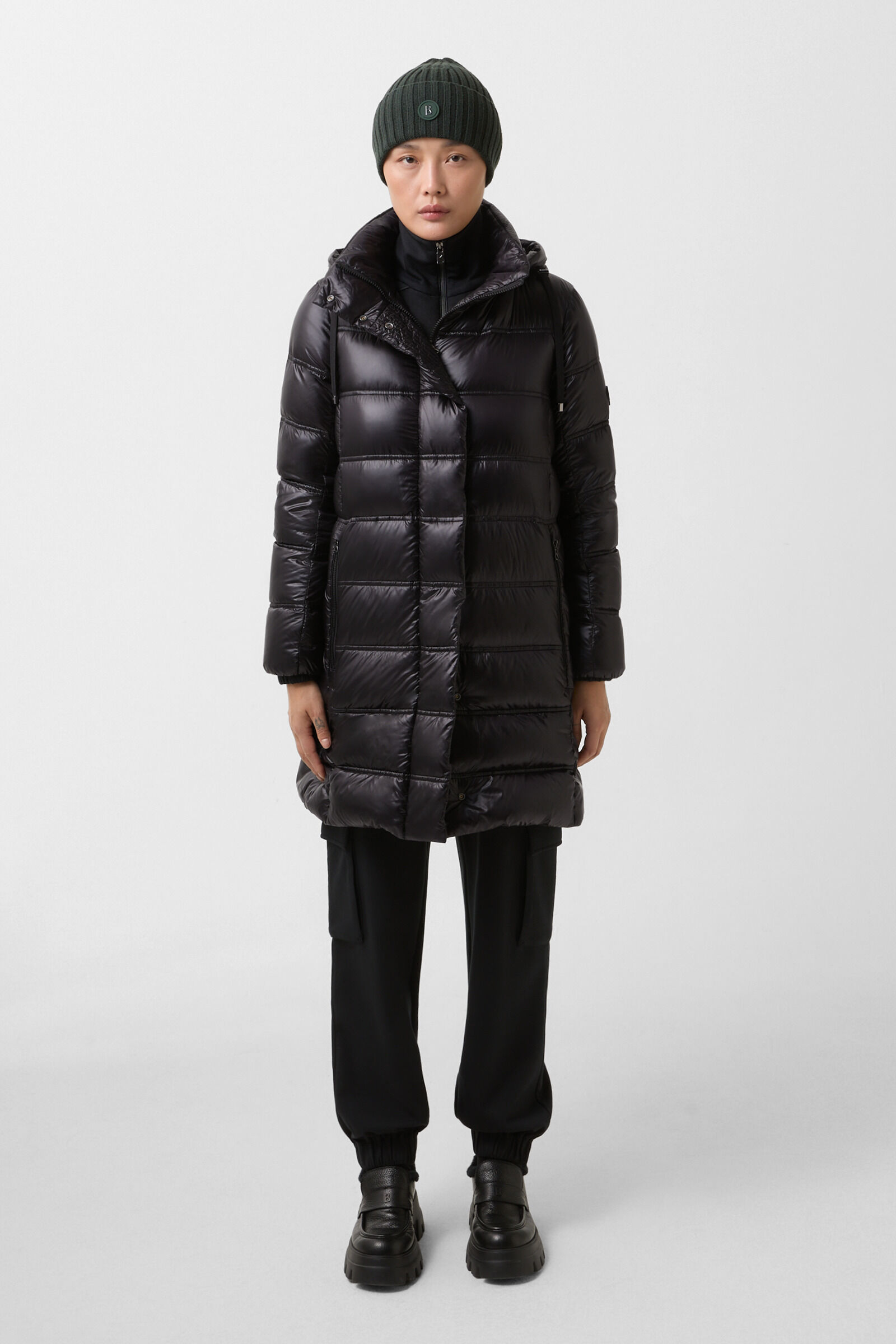 Lynn down short coat Black