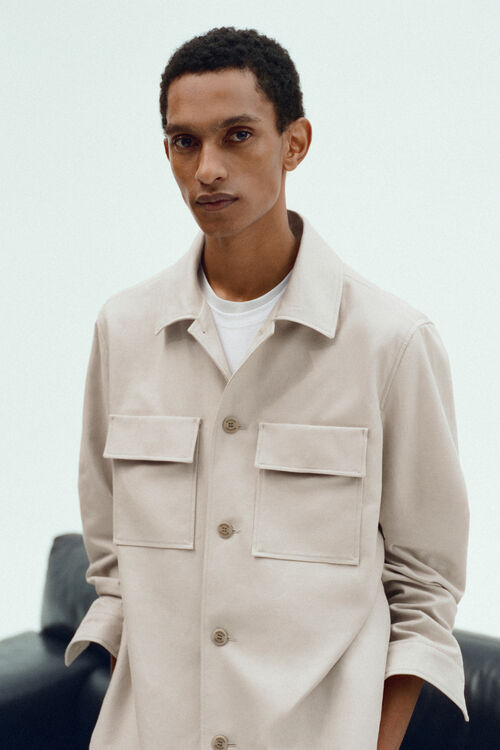 Hemdjacke Larry Beige