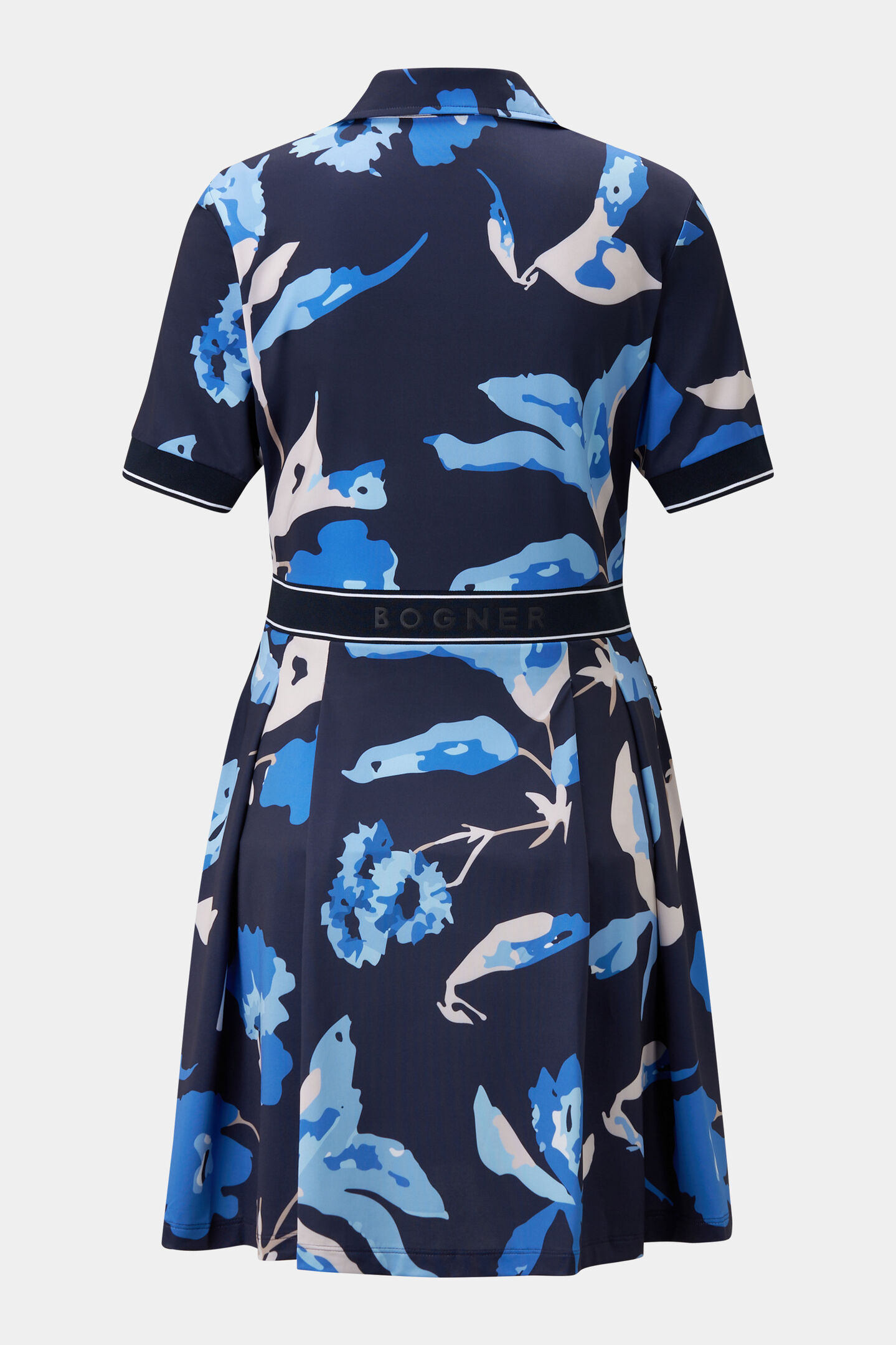 Linny functional polo dress Navy blue/light blue