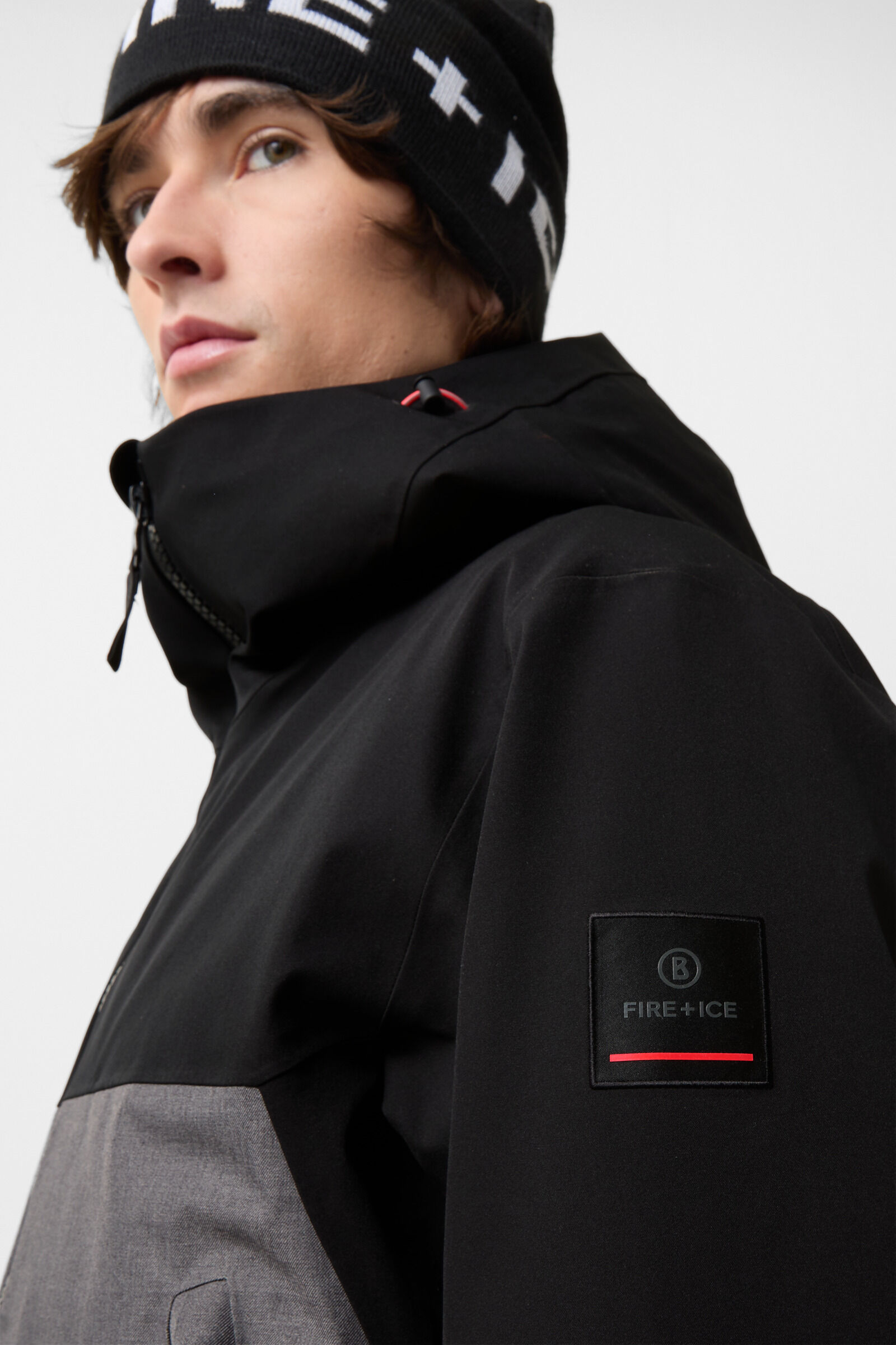 Skijacke Dyre Grau/Schwarz