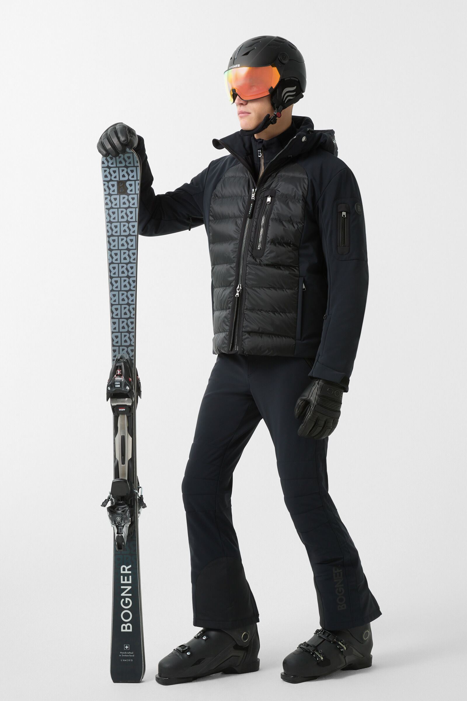 Fabio fleece midlayer Black