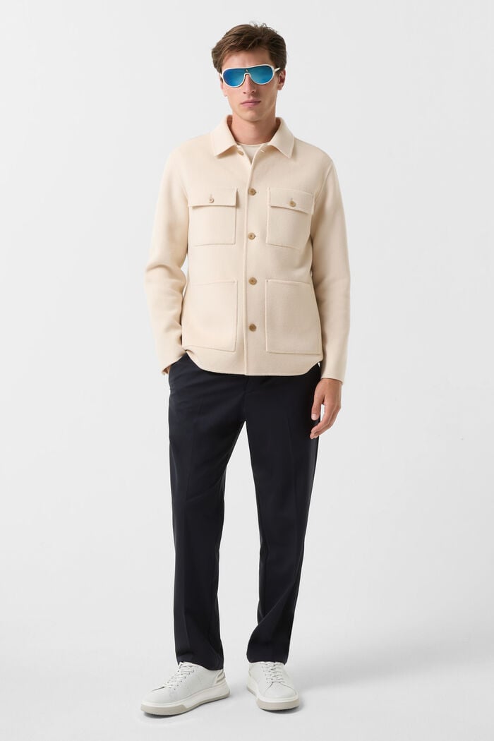 Double-face overshirt Larry Cream Double-face overshirt Larry Cream
