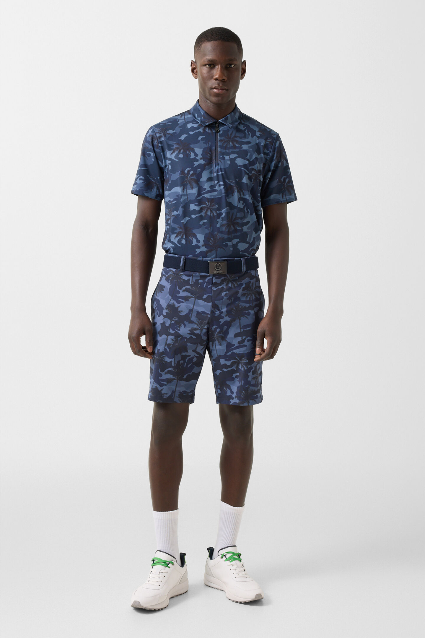 Taron functional short-sleeved top Navy blue