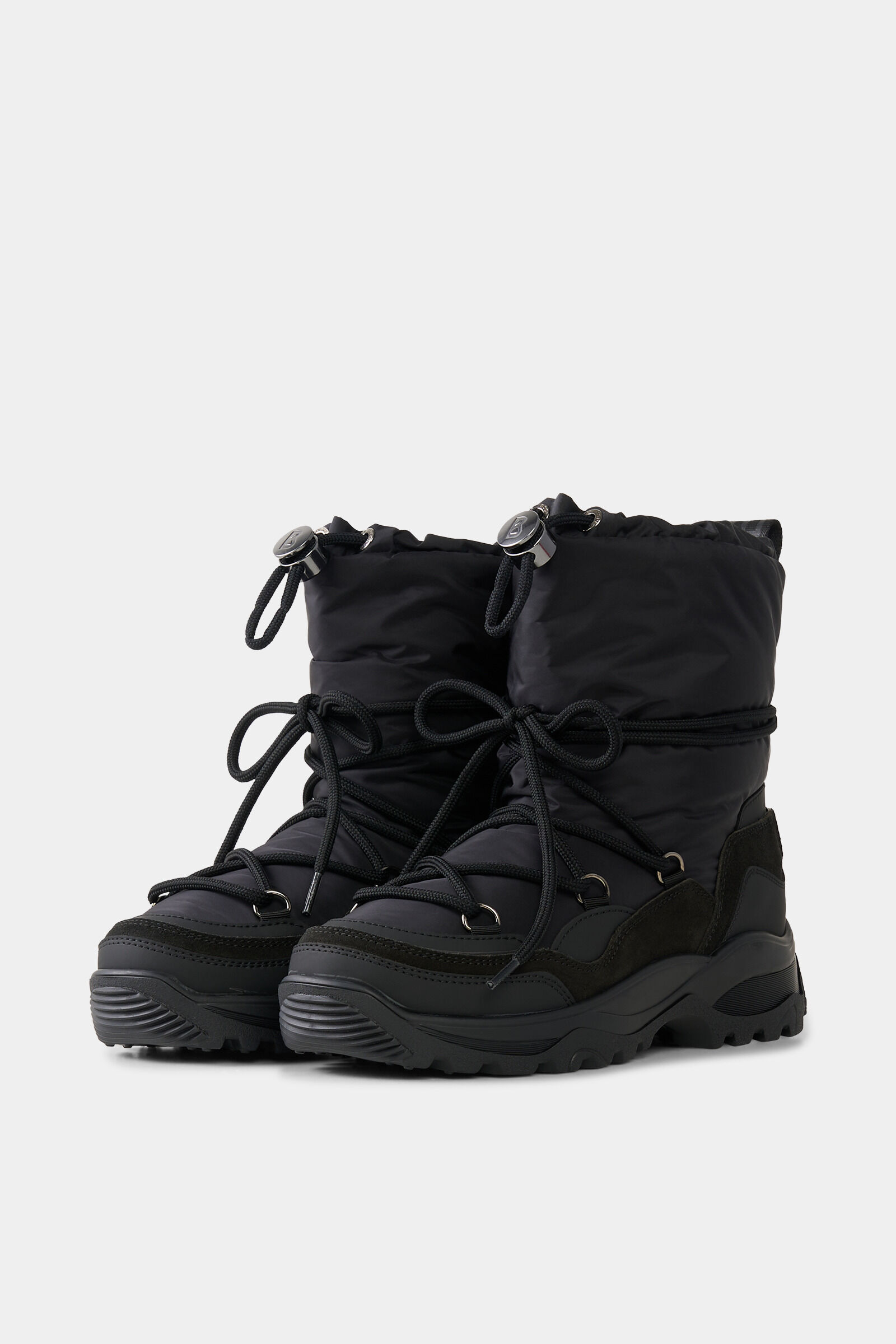 Snow boots Alta Badia with spikes Black