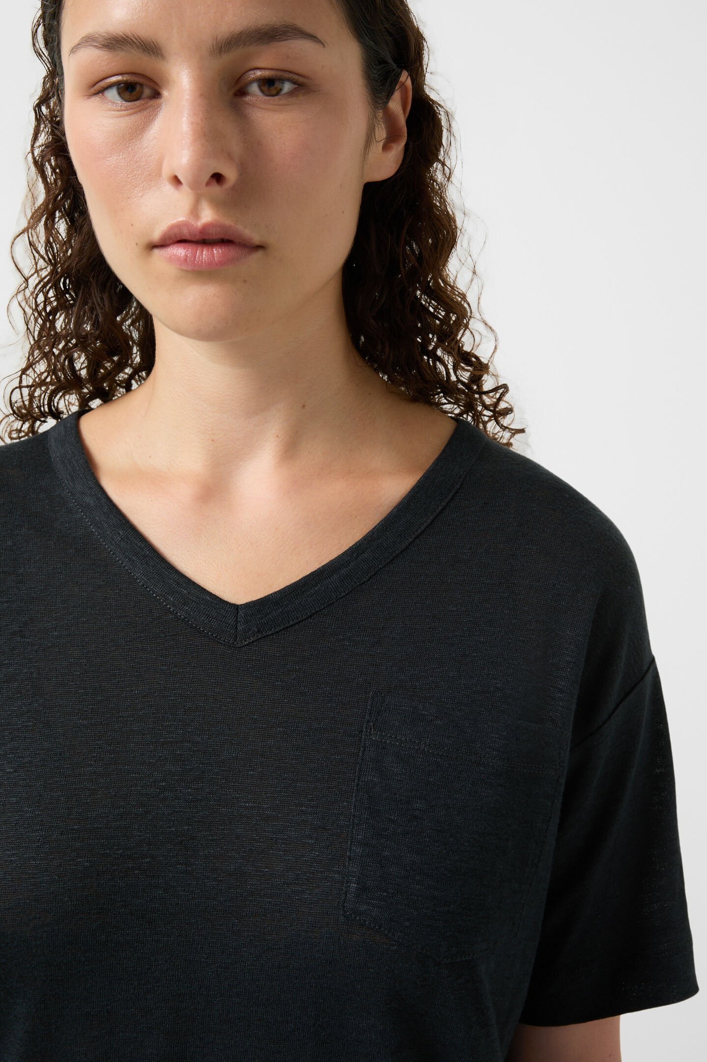 Lindsay linen shirt Black