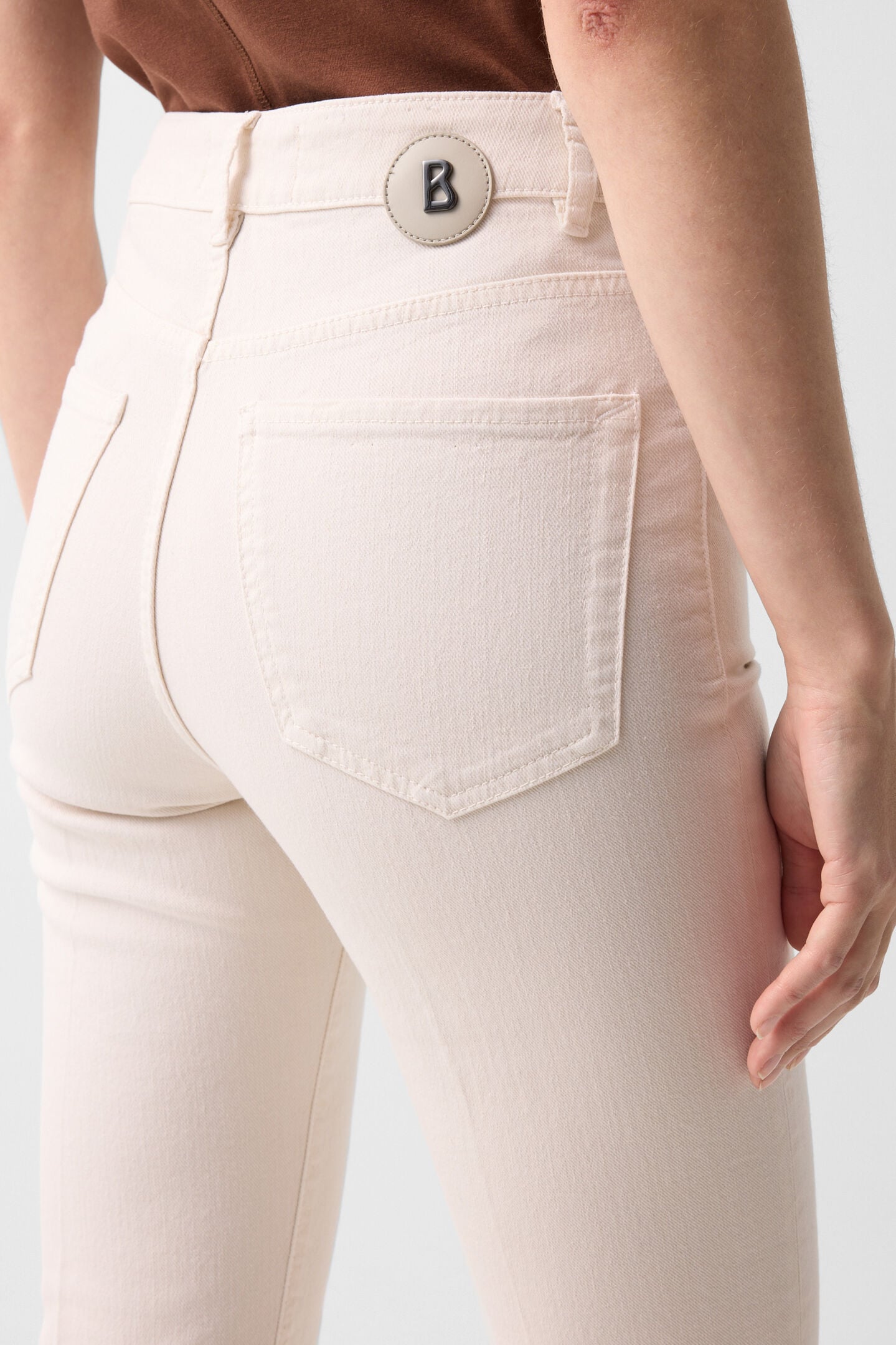 Flared fit jeans Devin Cream