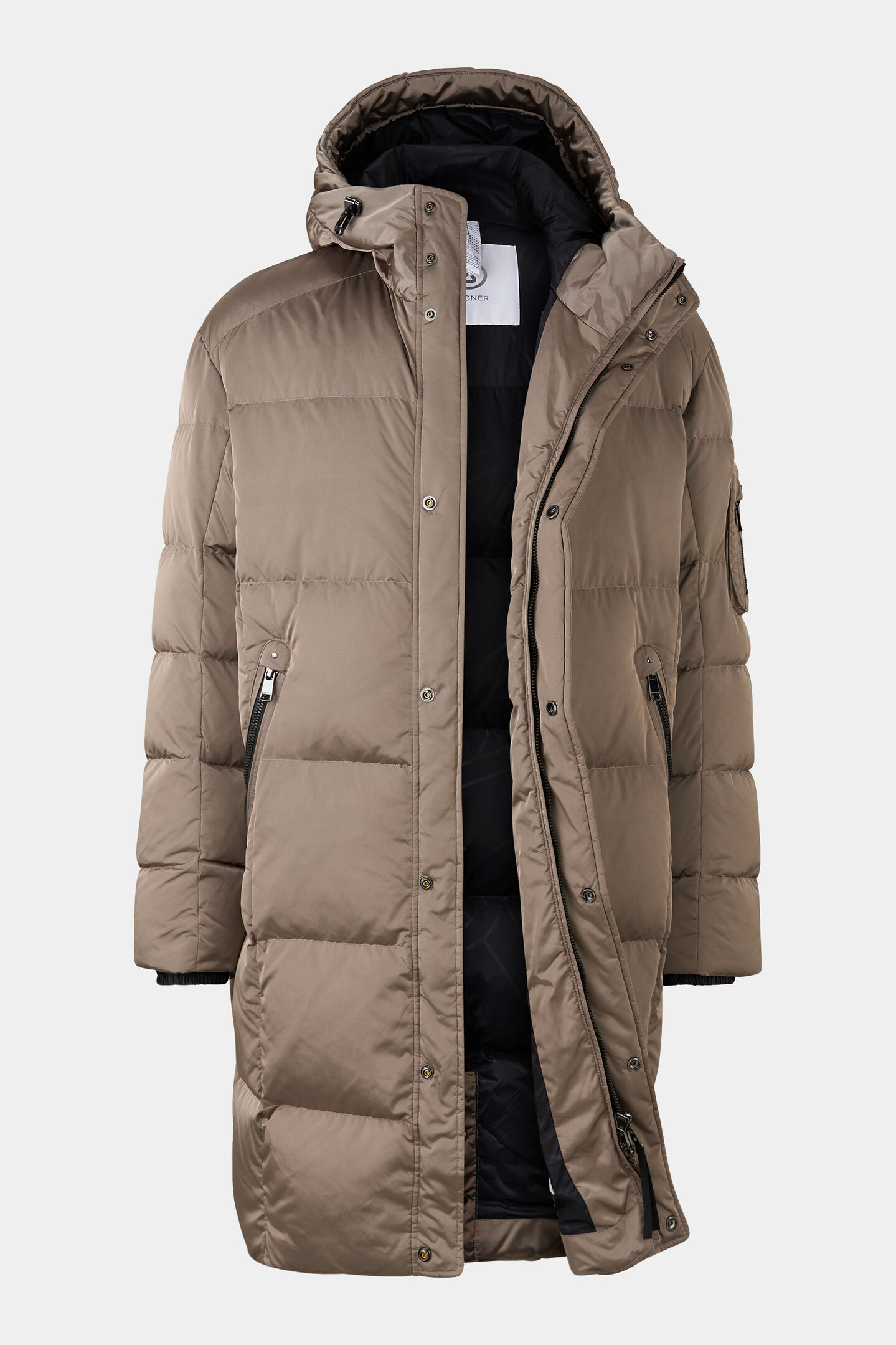 Daunenmantel Erico Taupe