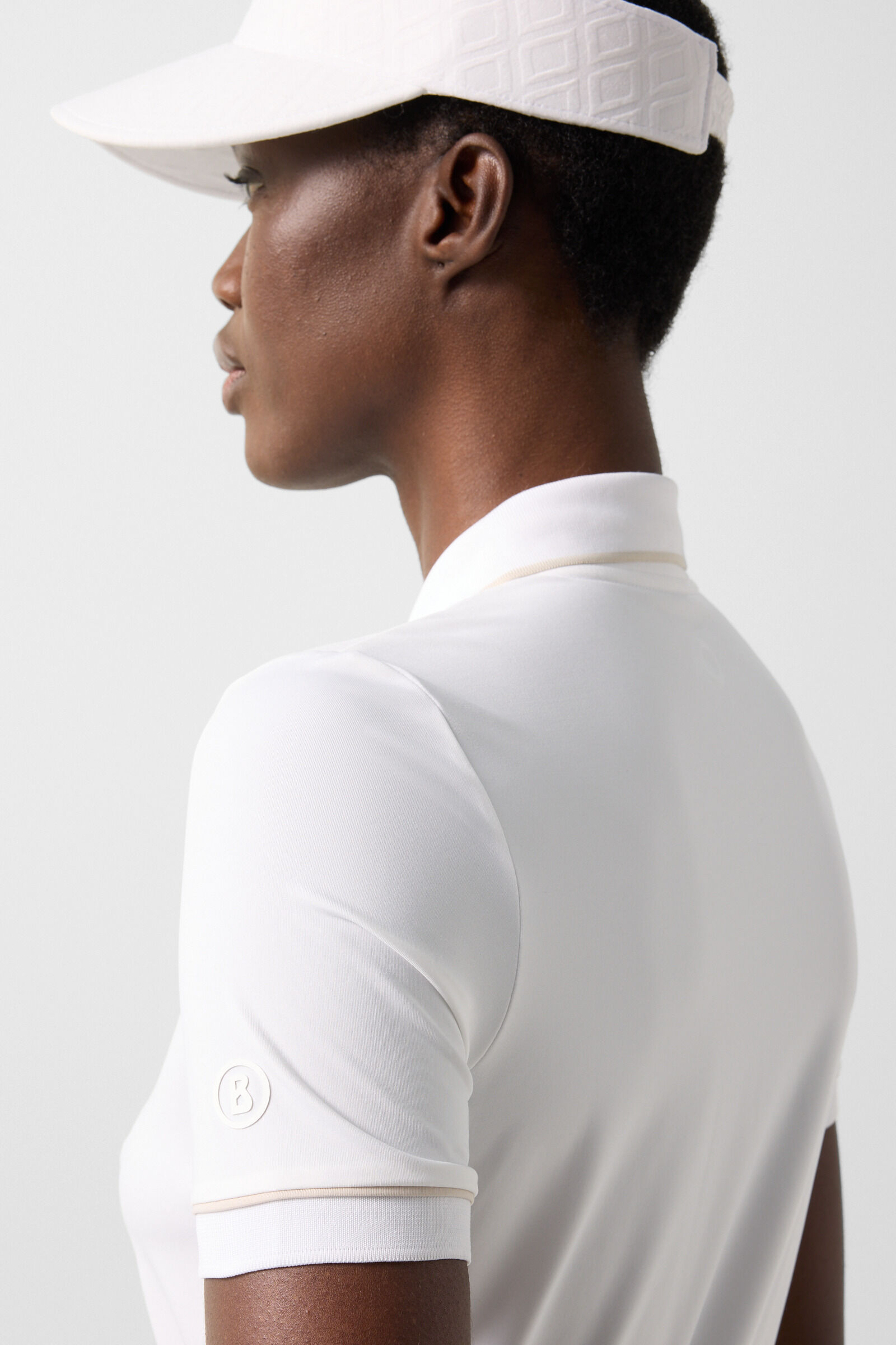 Caren functional short-sleeved top White