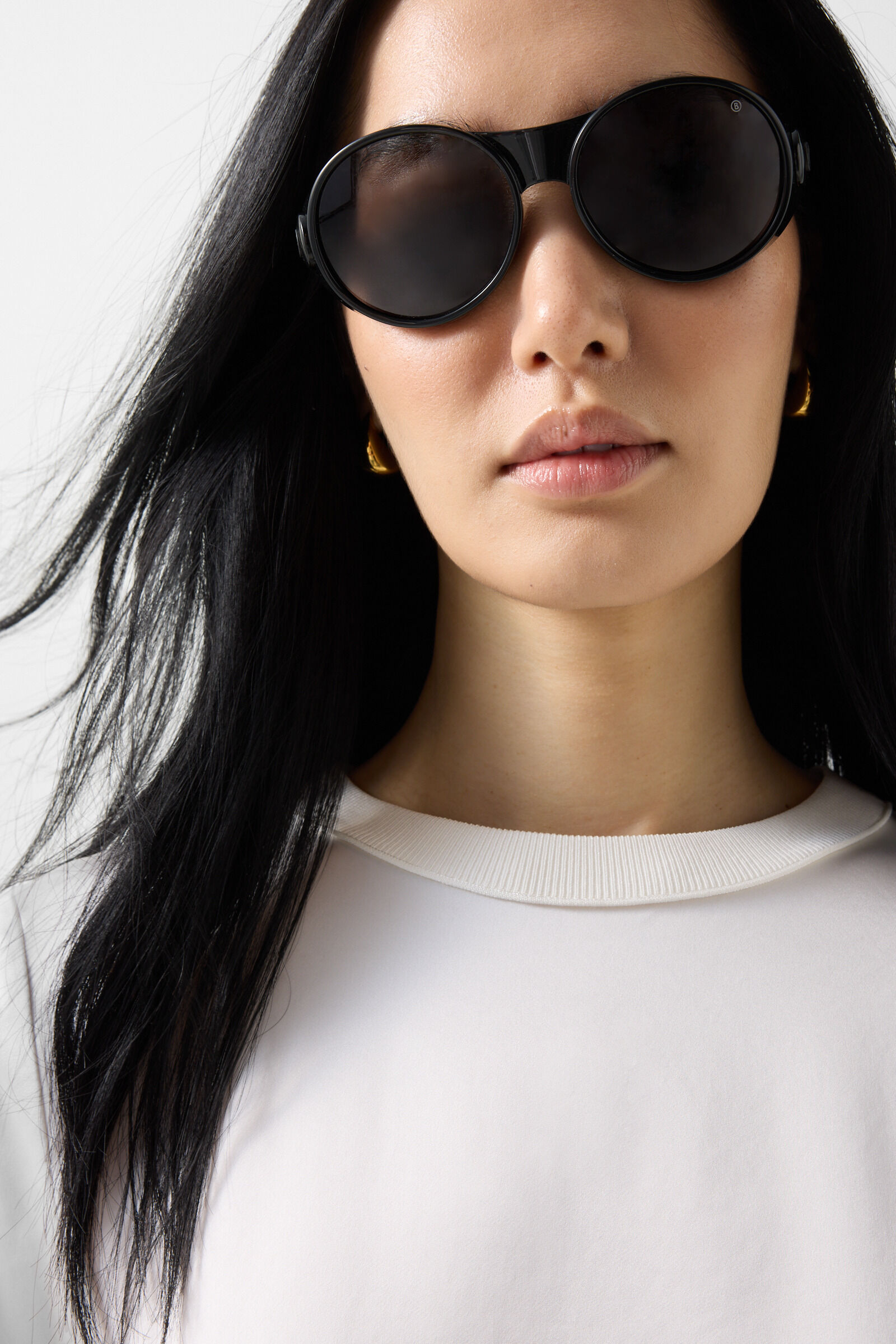 T-shirt en satin Dylan Blanc