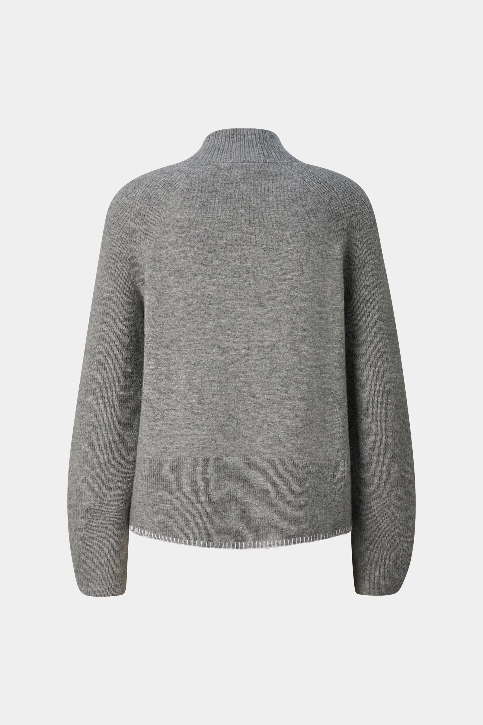 Schurwoll-Pullover Lena Grau