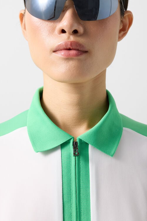 Arabell functional short-sleeved top White/green