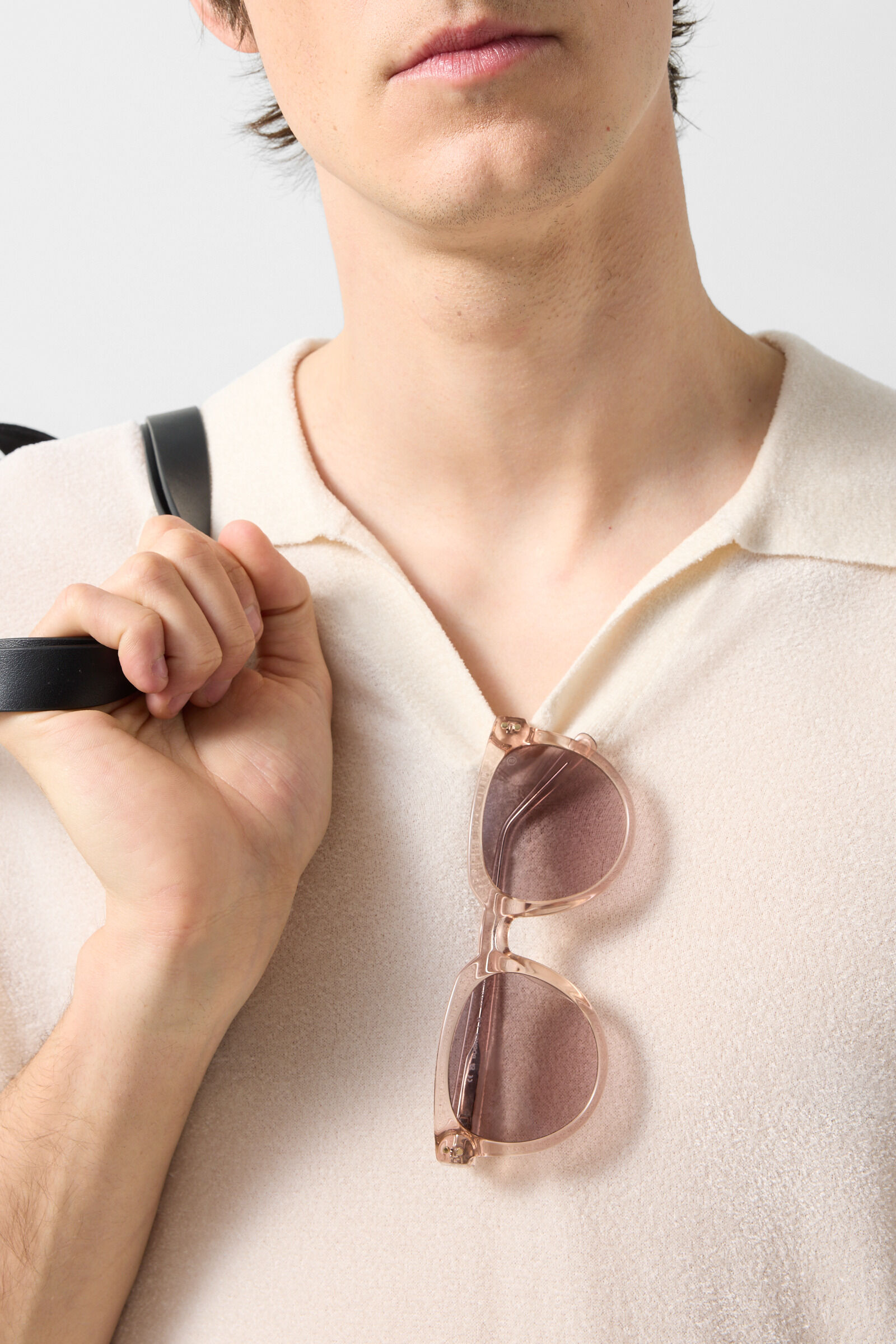 Finn knitted polo shirt Off-White