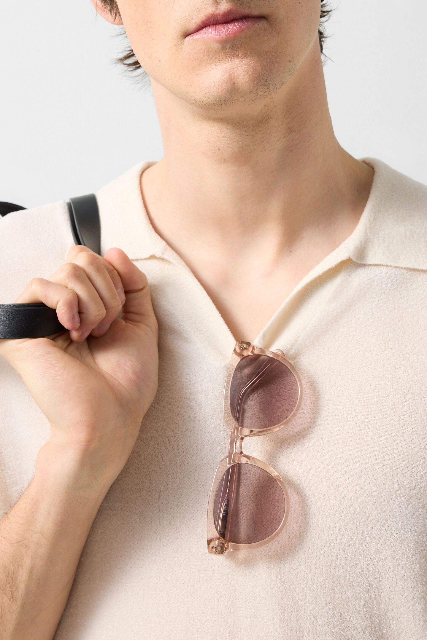 Finn knitted polo shirt Off-White