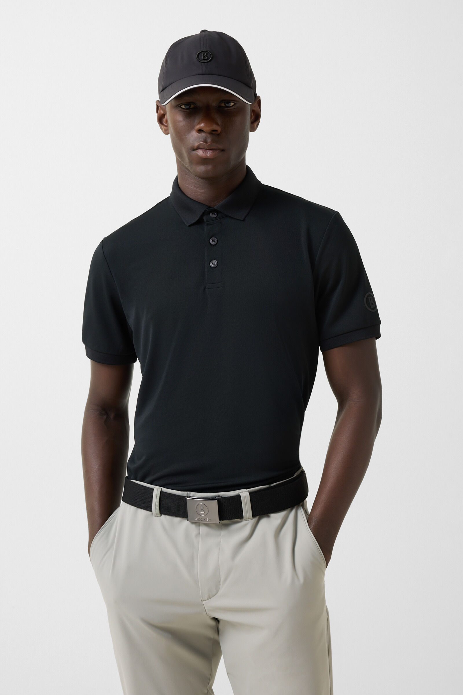 Daniel functional short-sleeved top Black