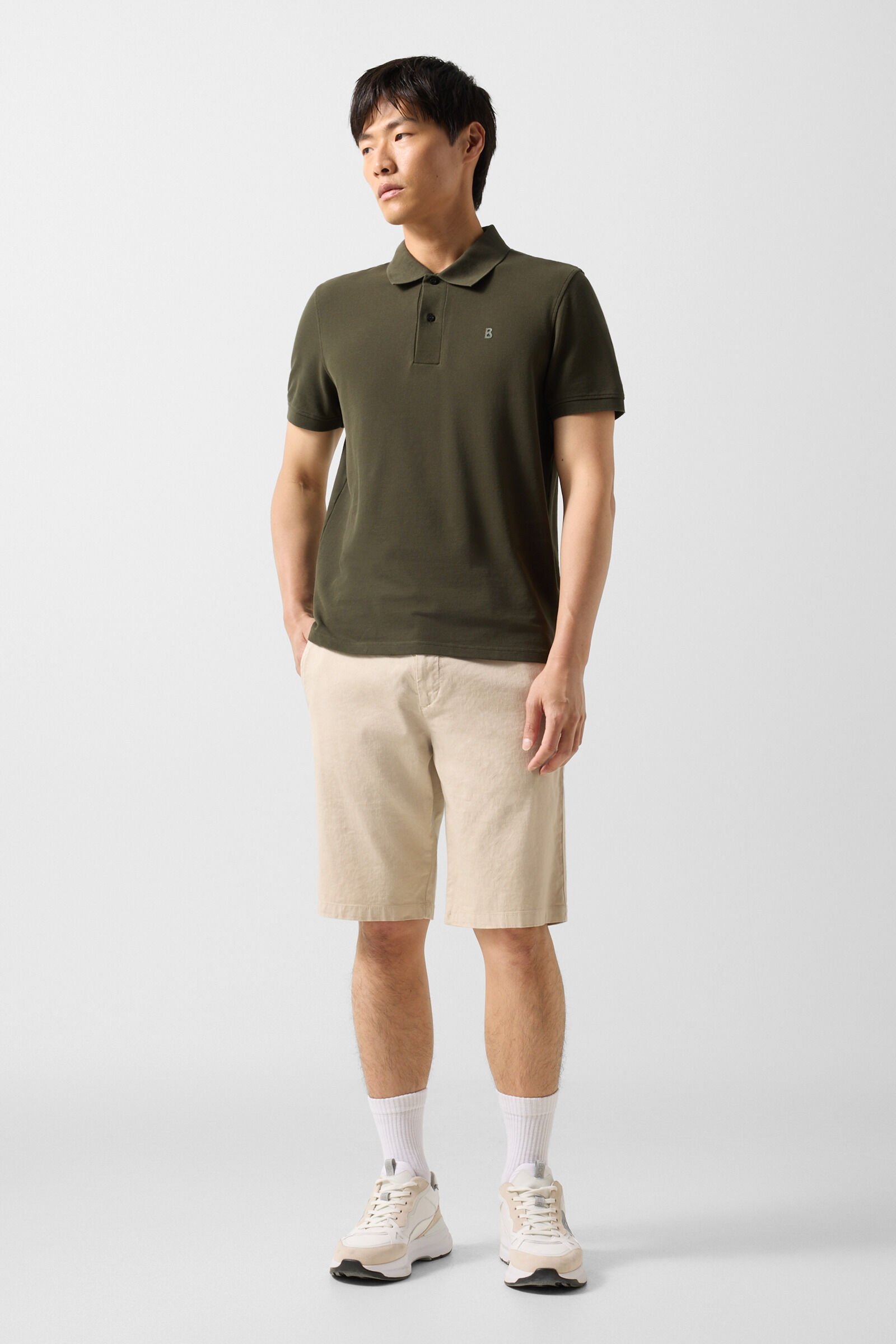 Fion polo shirt Olive green