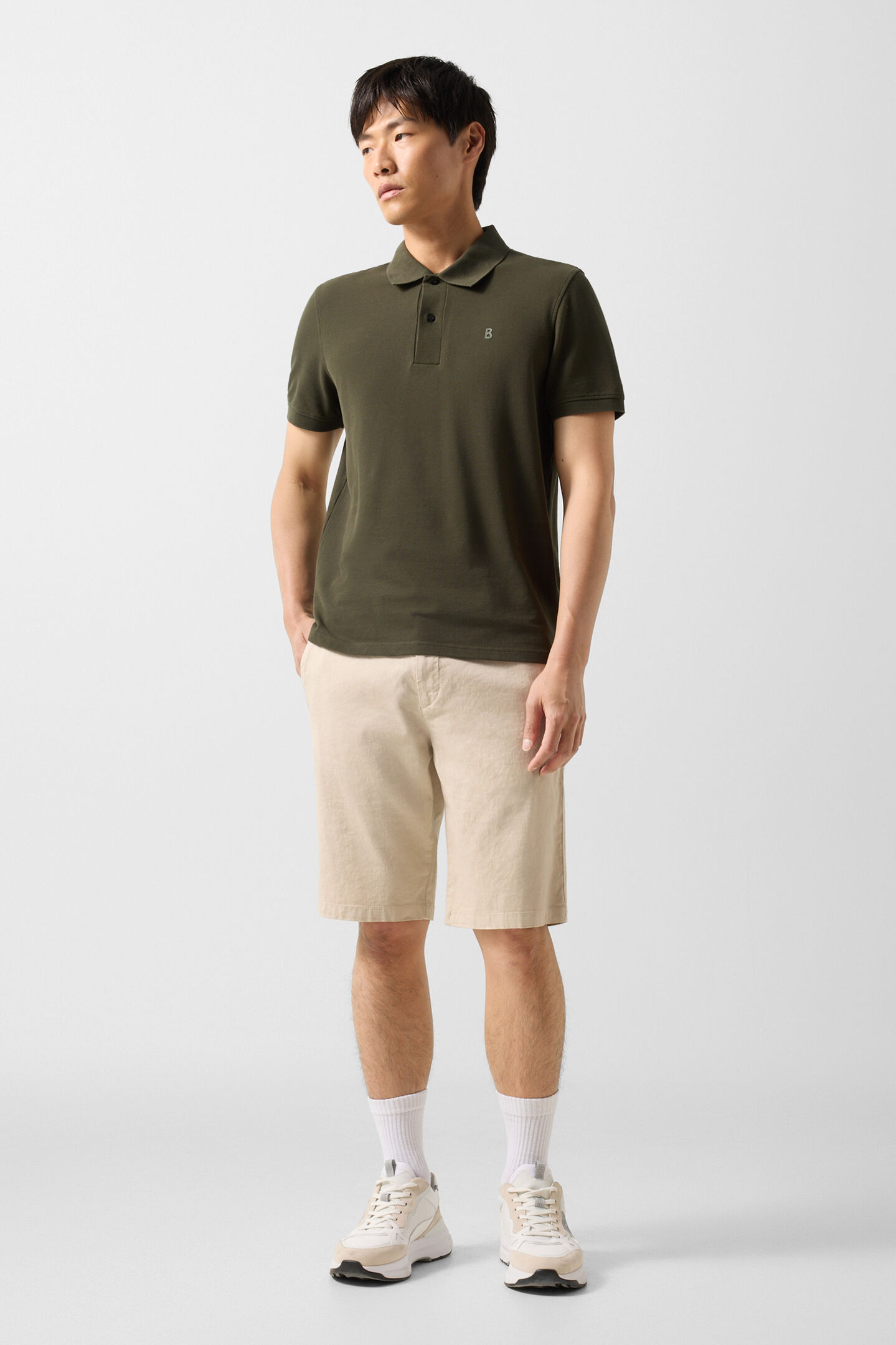 Fion polo shirt Olive green