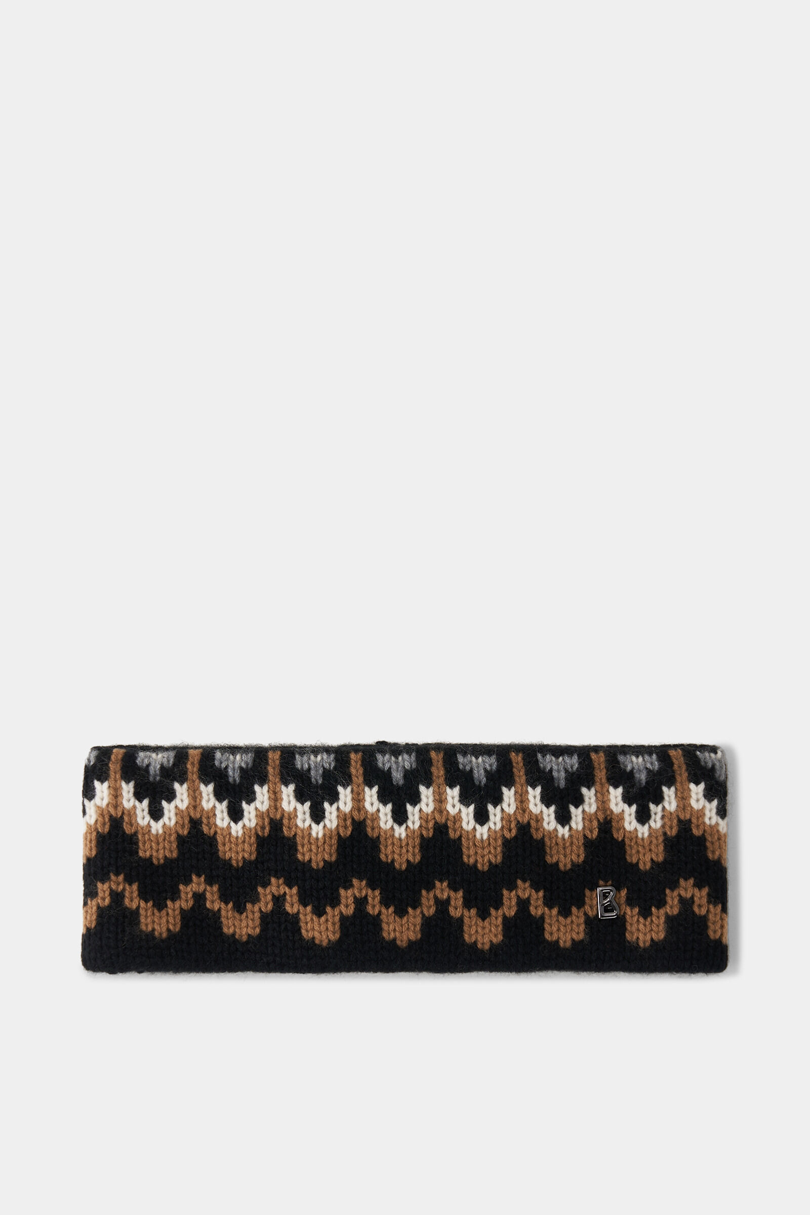 Loca cashmere headband Black/Camel