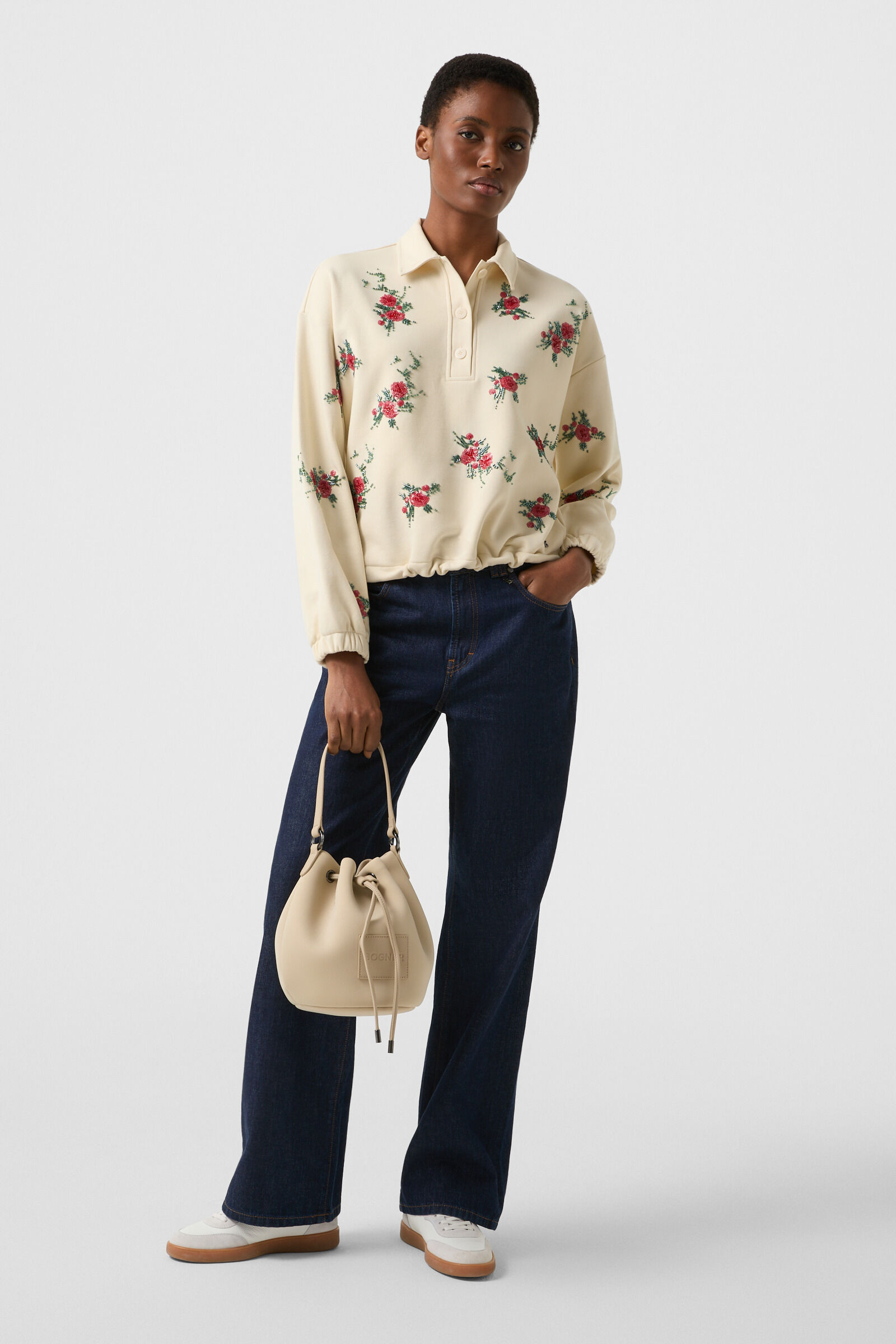 Polo sweatshirt Bijou Sable