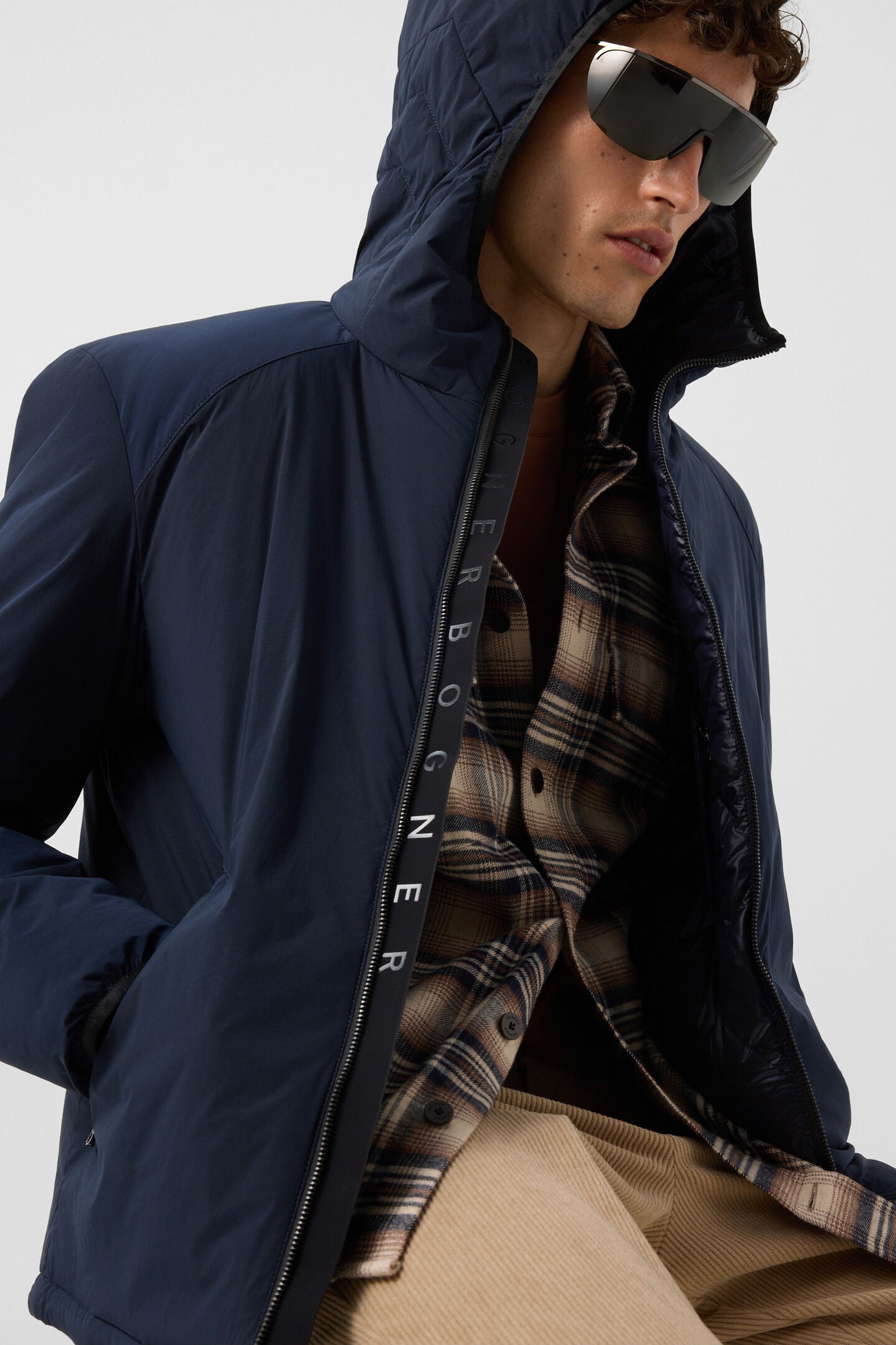 Clio lightweight down jacket Navy blue