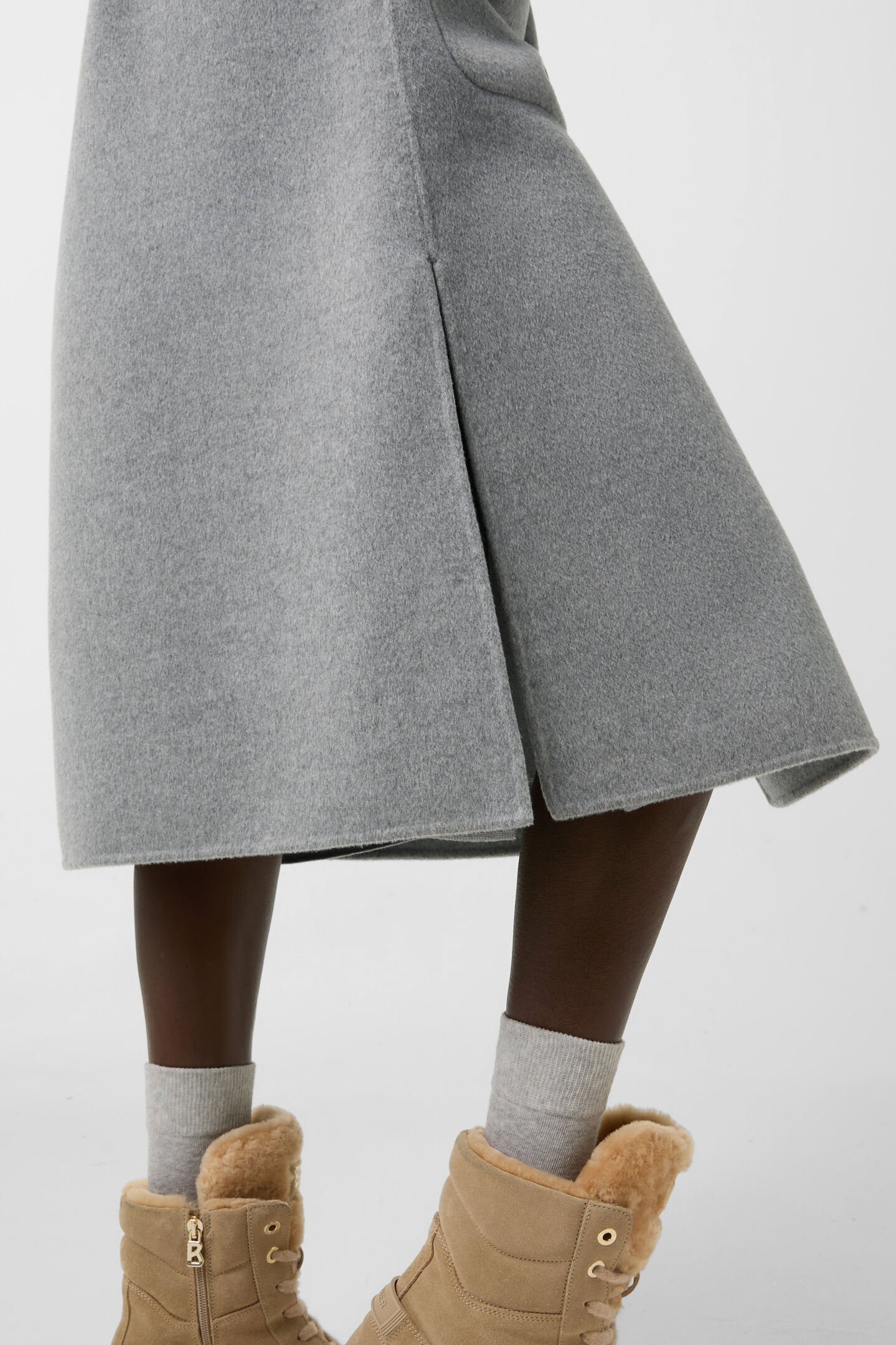 Imani wool coat Gray