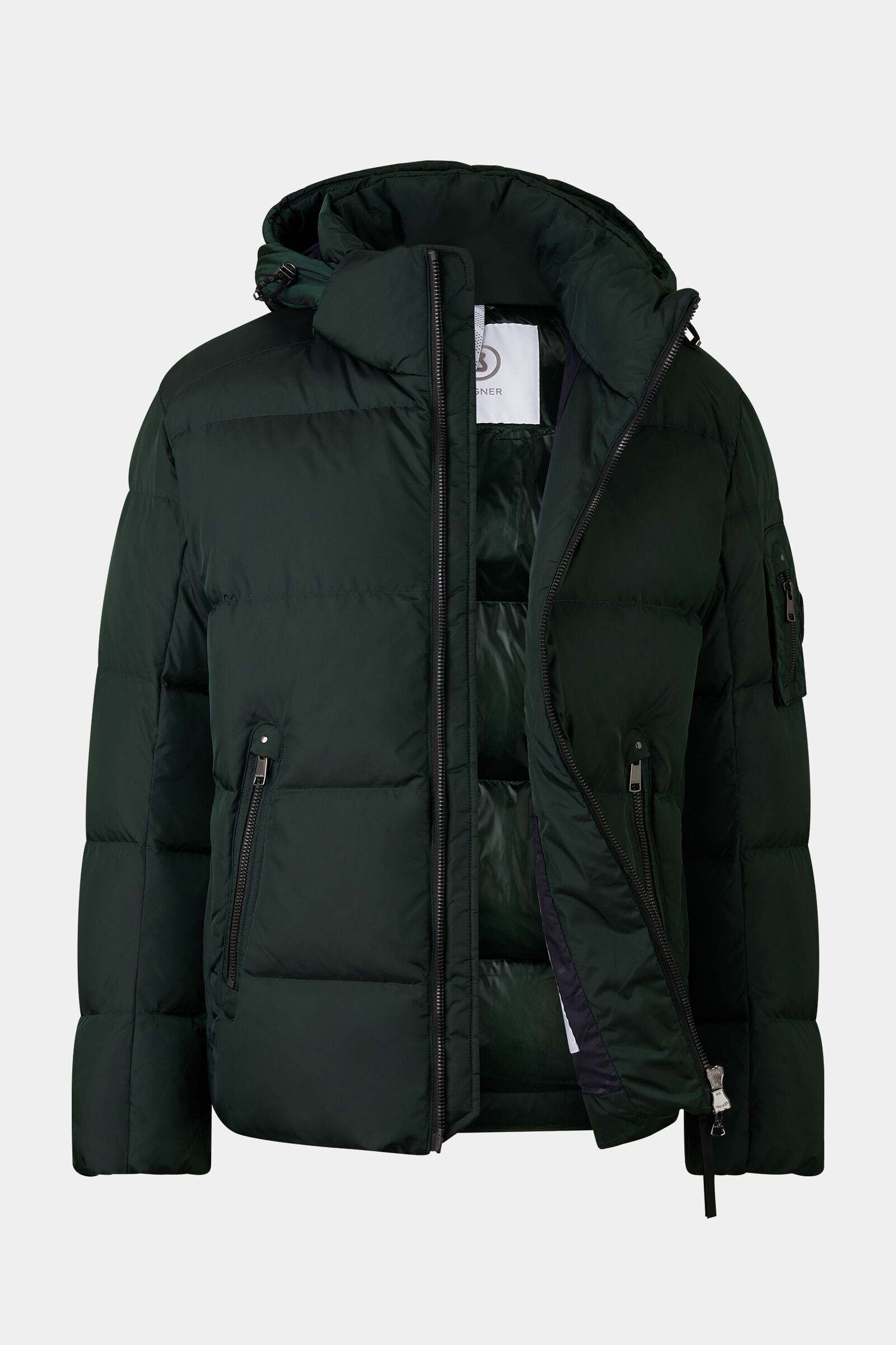 Donsjack Jamy Donkergroen