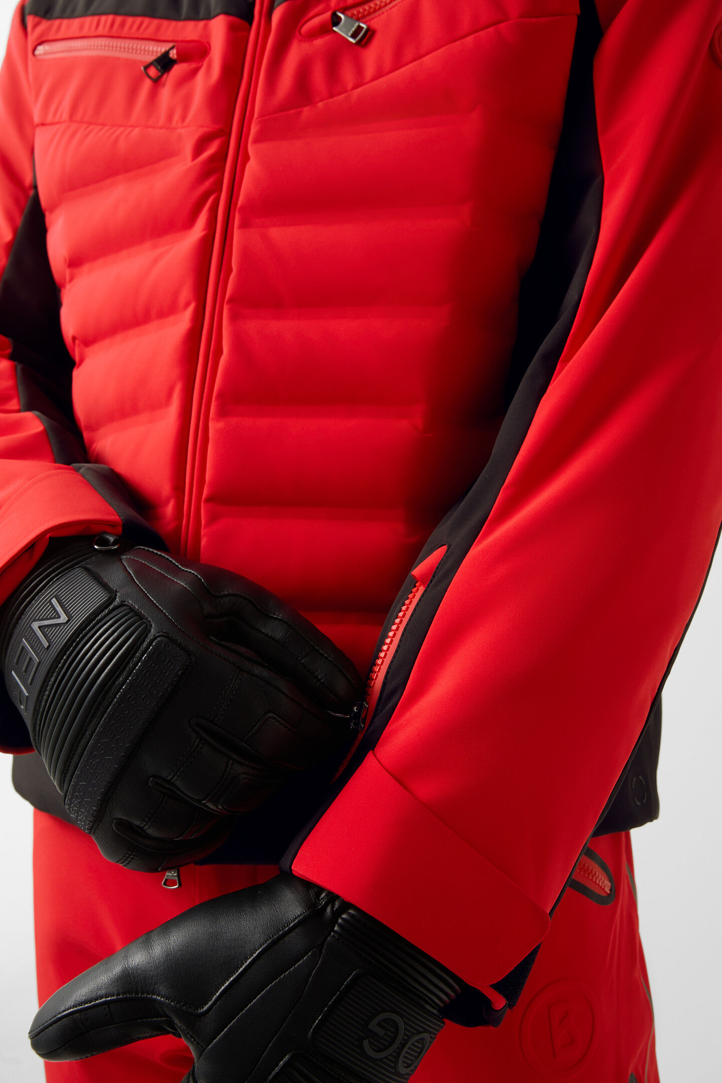 Feliks down ski jacket Red/black