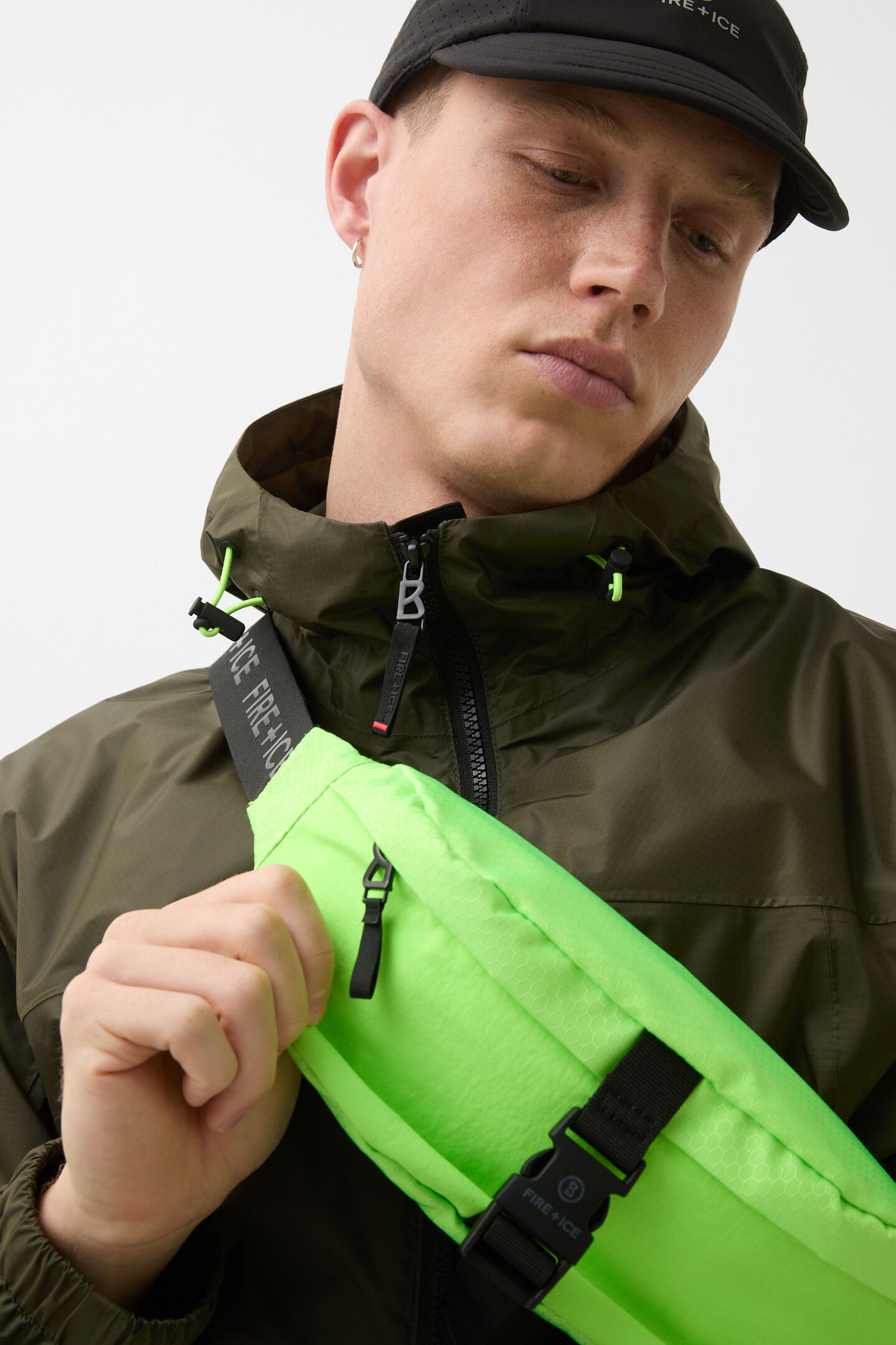 Veste technique Justin Vert olive
