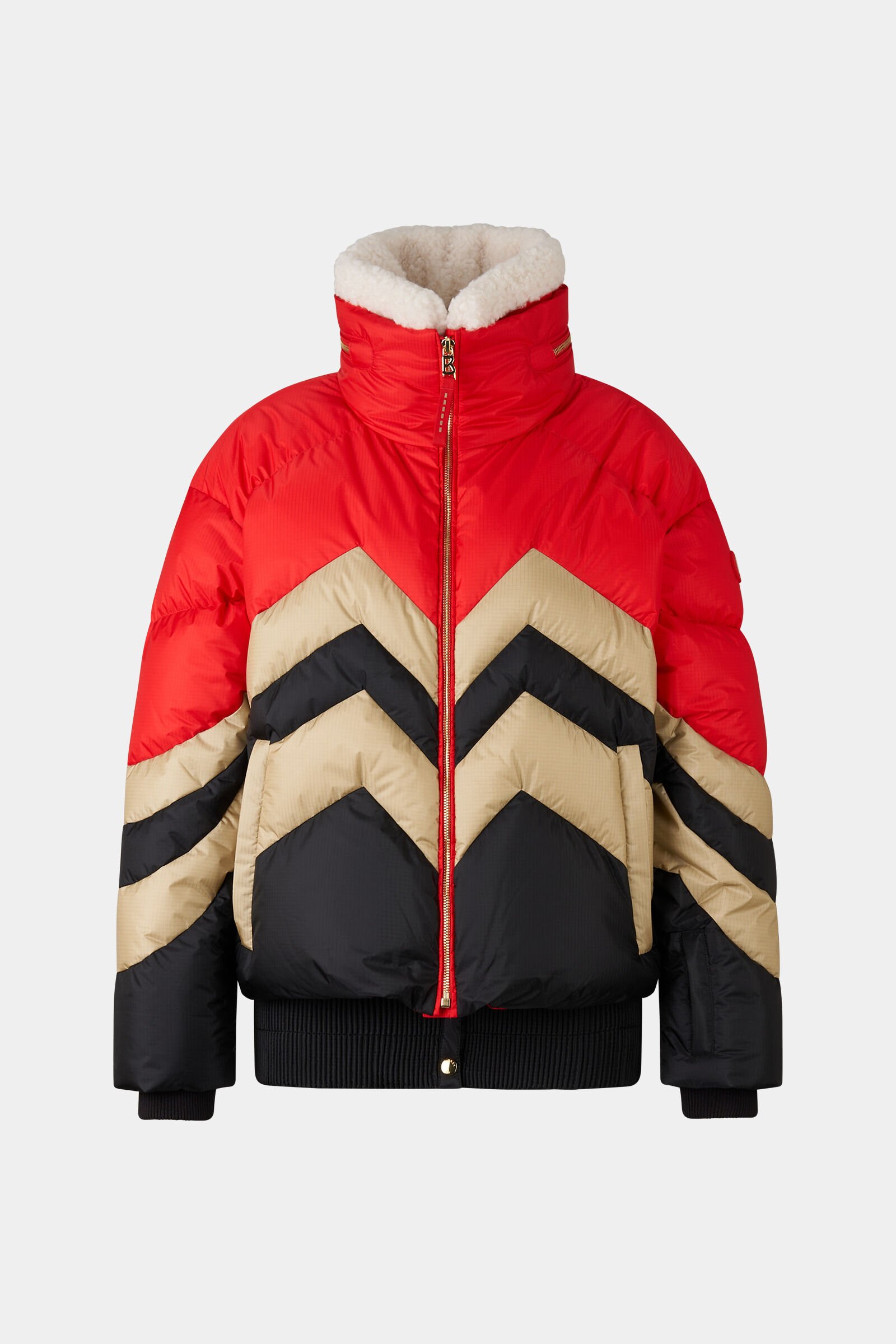 Valea ski-jas Rood/beige/zwart