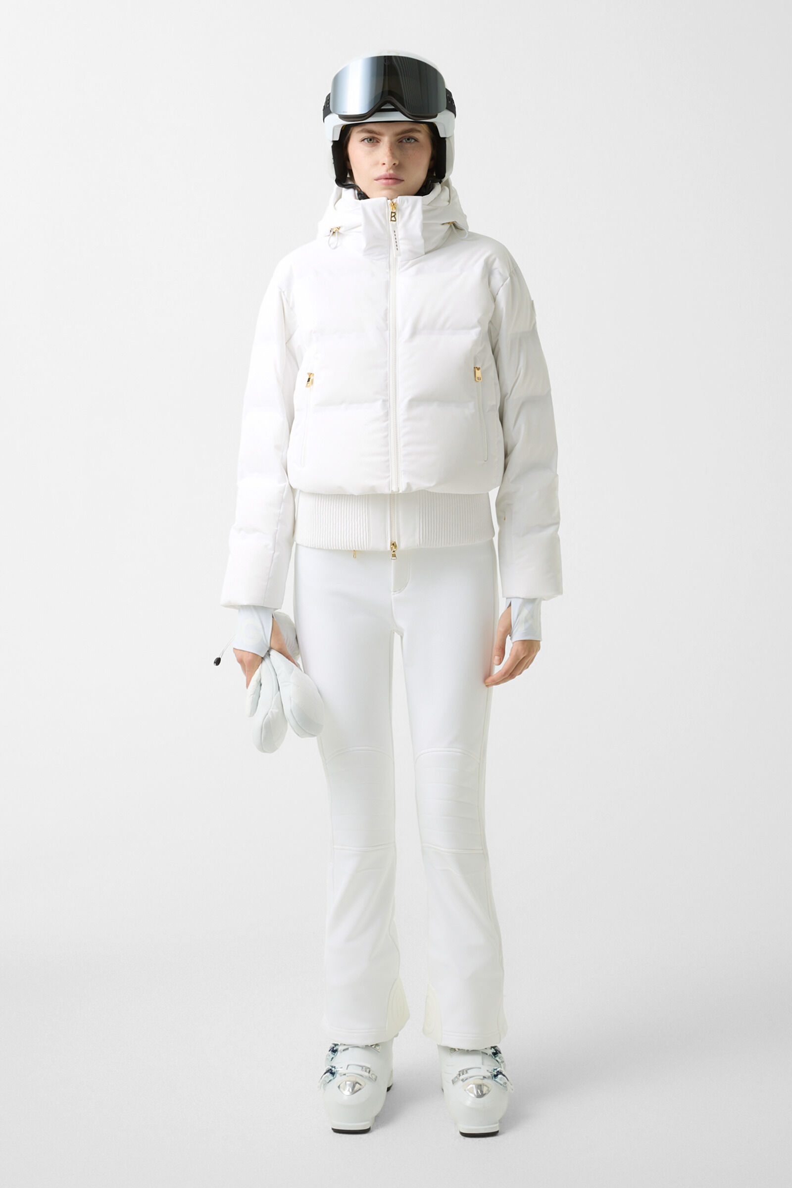Suri 2-in-1 down ski jacket White
