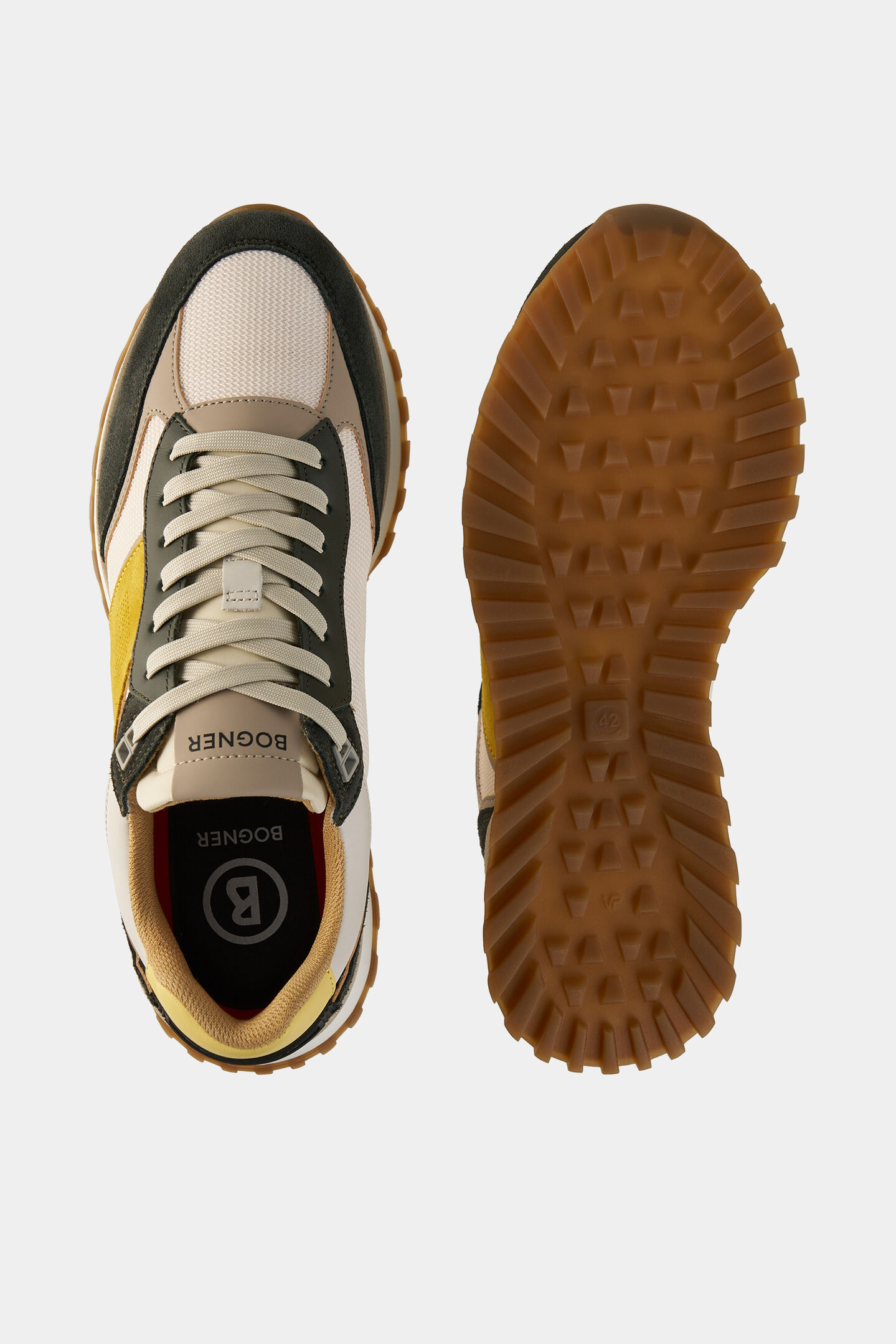 Sneaker Newport Dark green/yellow/white