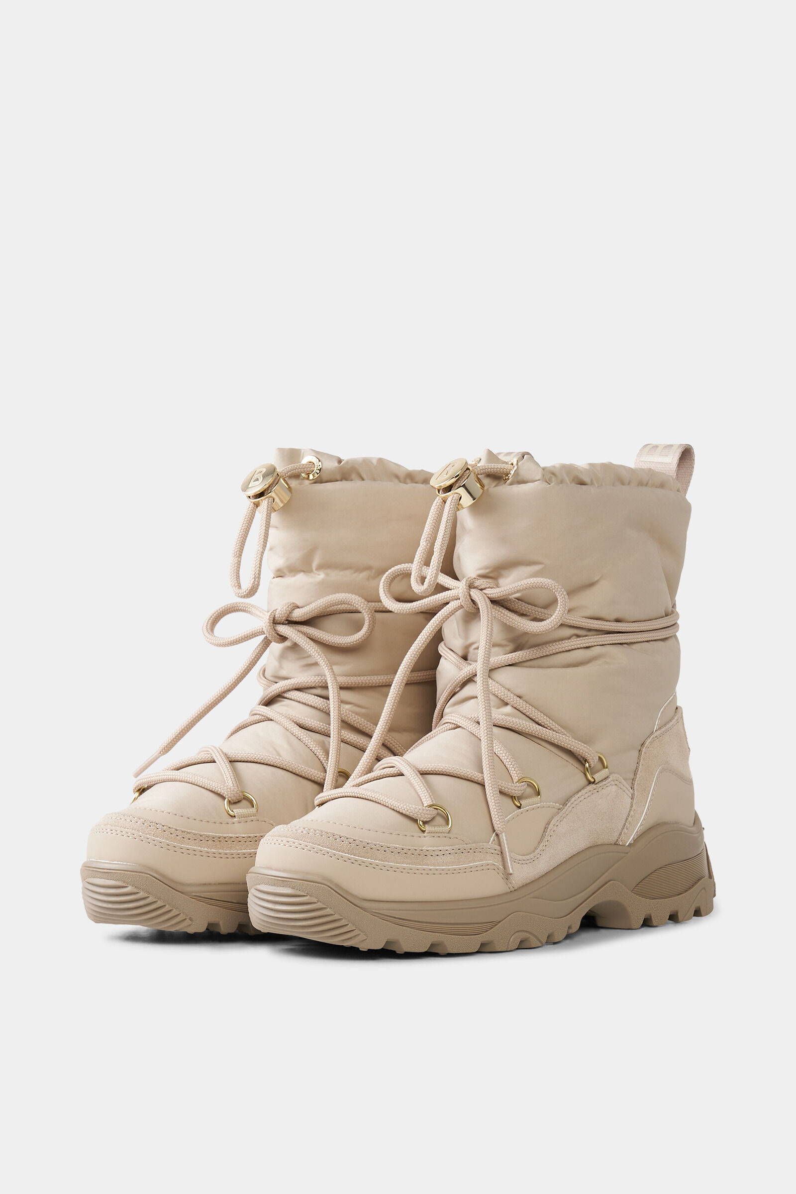 Snow boots Alta Badia with spikes Beige
